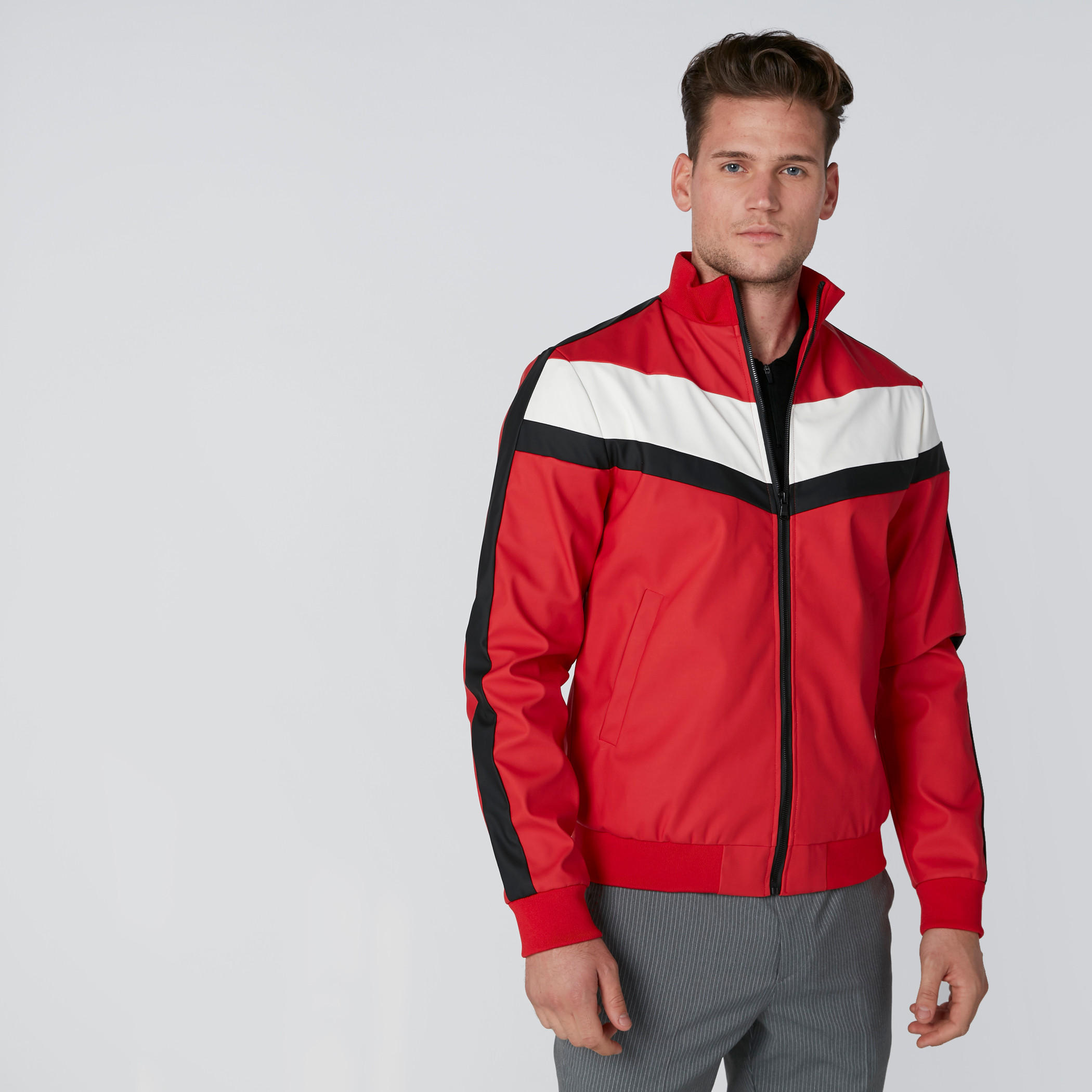 L'Homme Tape Detail Jacket with Long Sleeves and Zip Closure-men-clothing-jacketsandblazers-jackets-image-4