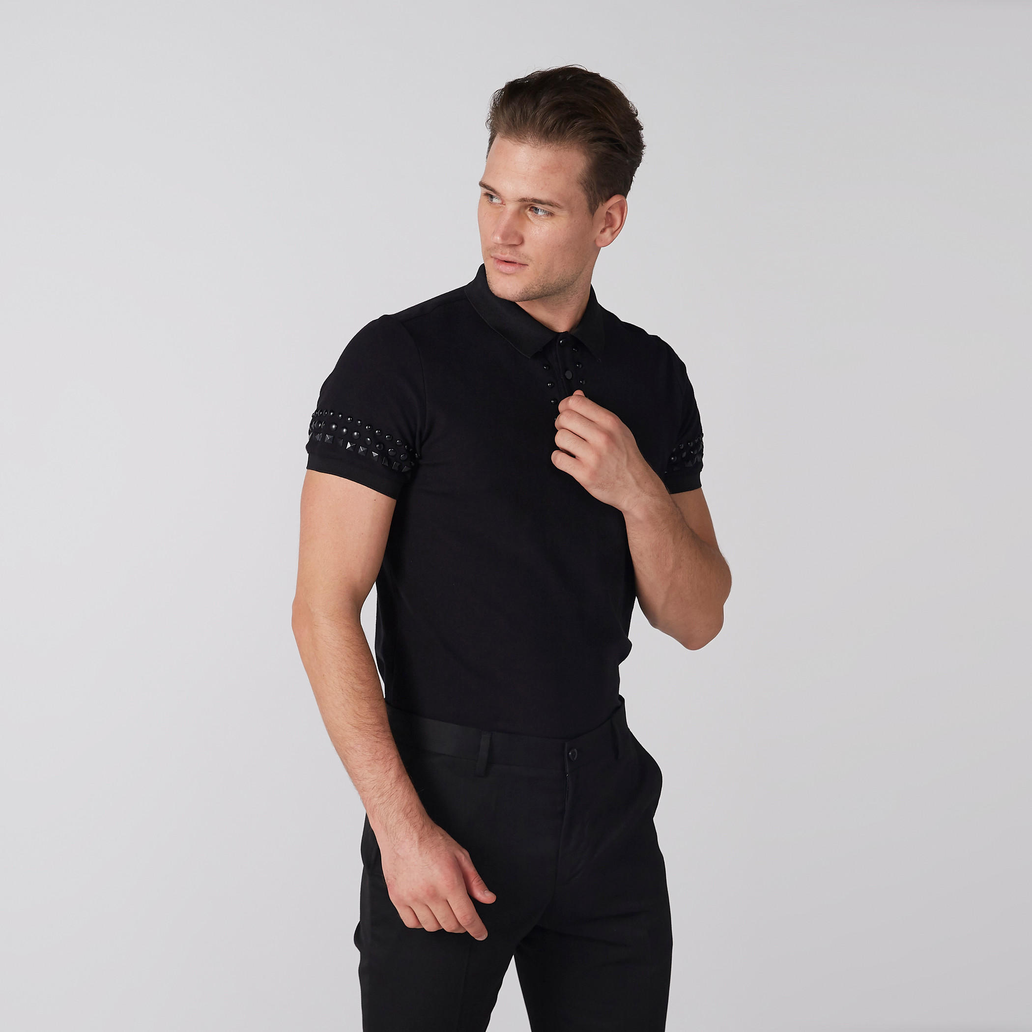 تيشيرت مزيّن بياقة بولو وأكمام قصيرة من لوم-men-clothing-tshirtsandpolos-polos-image-1