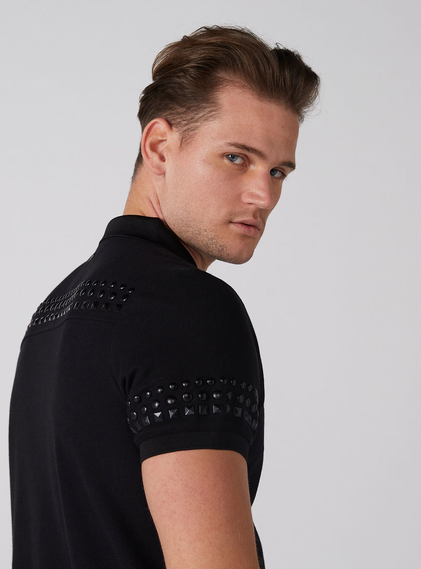تيشيرت مزيّن بياقة بولو وأكمام قصيرة من لوم-men-clothing-tshirtsandpolos-polos-image-3