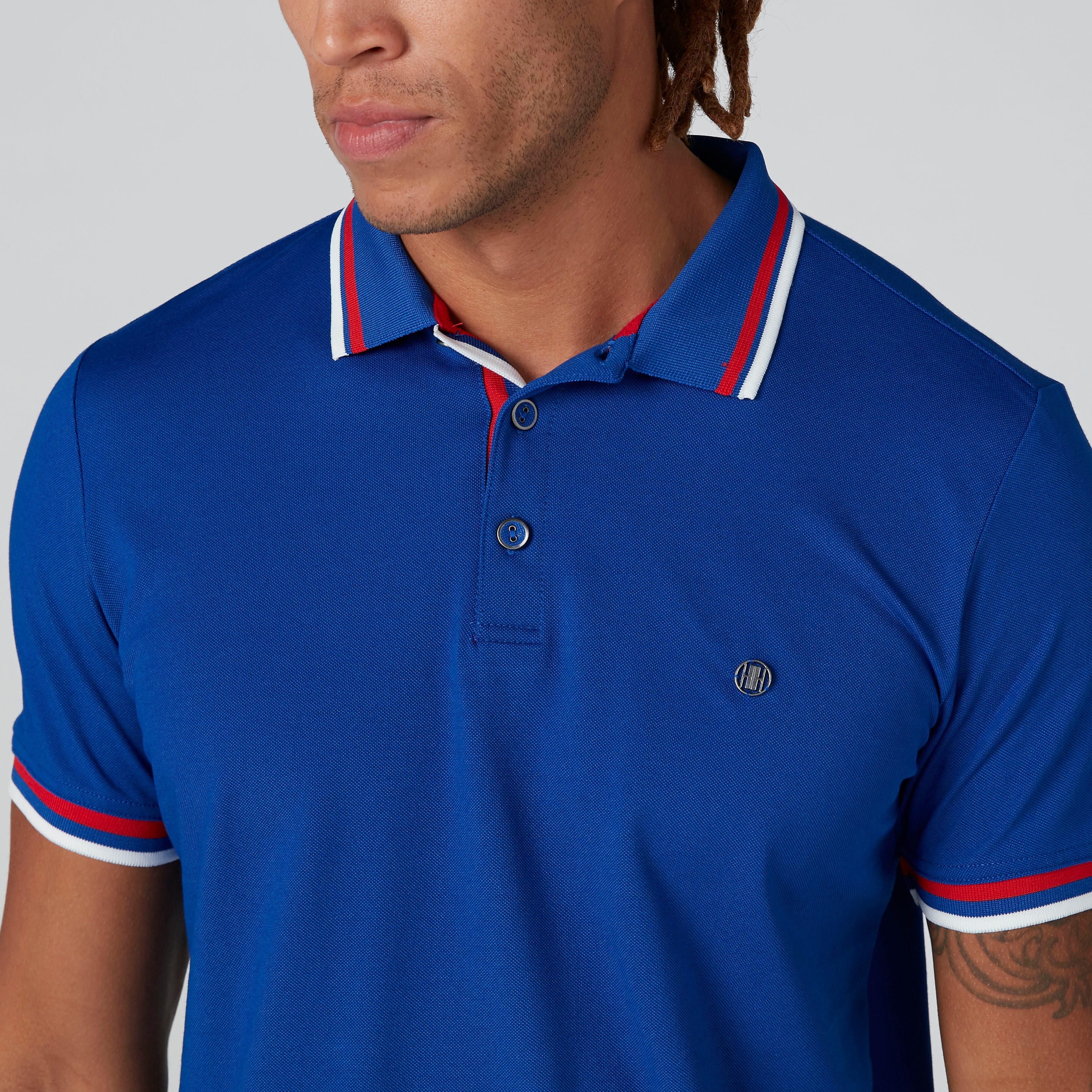 تيشيرت بياقة بولو وأكمام قصيرة من لوم-men-clothing-tshirtsandpolos-polos-image-1