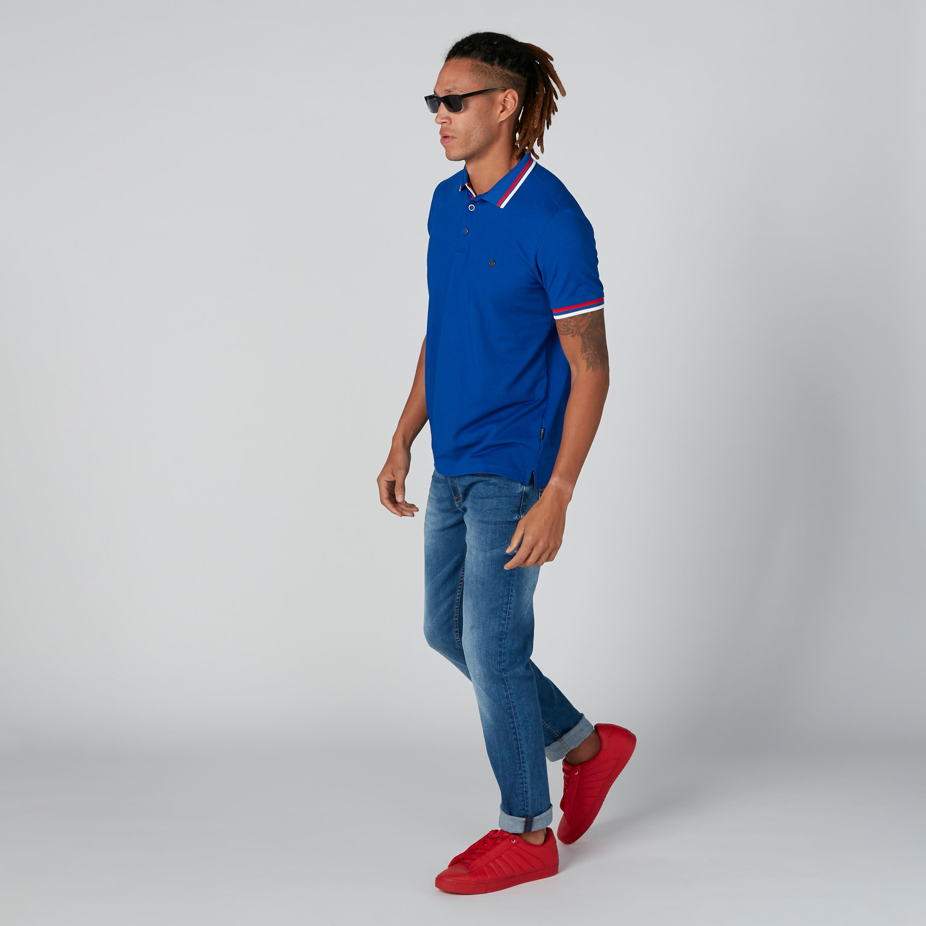 تيشيرت بياقة بولو وأكمام قصيرة من لوم-men-clothing-tshirtsandpolos-polos-image-4