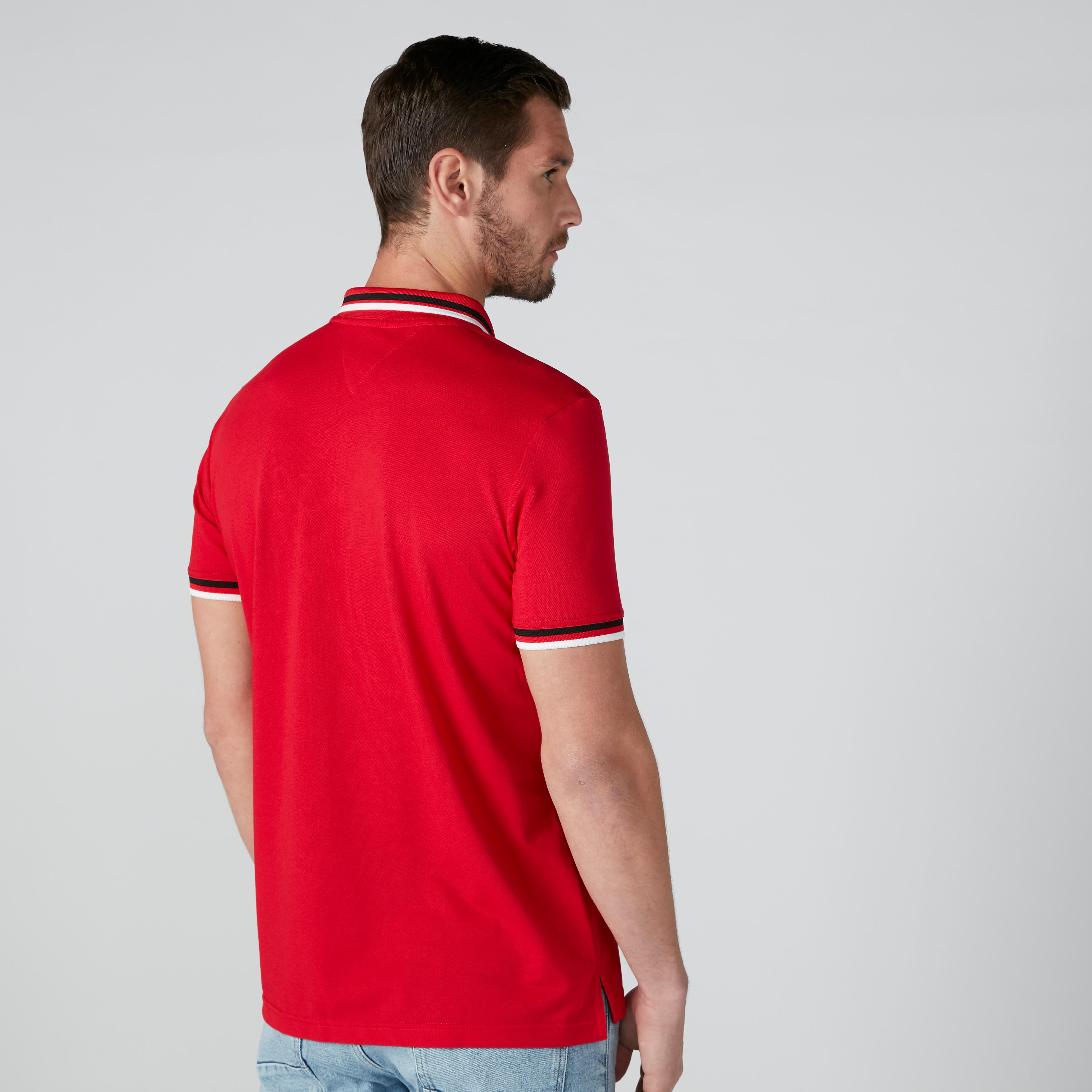 L'Homme Polo Neck T-Shirt with Short Sleeves-men-clothing-tshirtsandpolos-polos-image-2