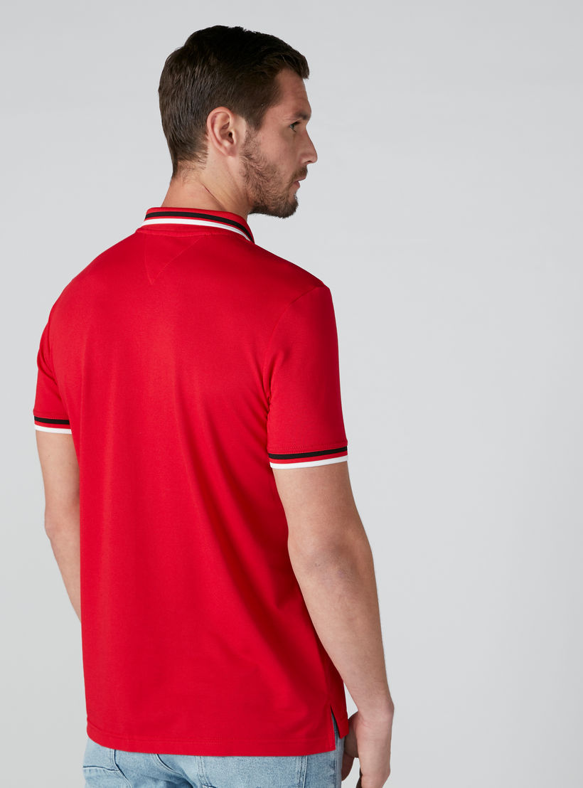L'Homme Polo Neck T-Shirt with Short Sleeves-men-clothing-tshirtsandpolos-polos-image-2