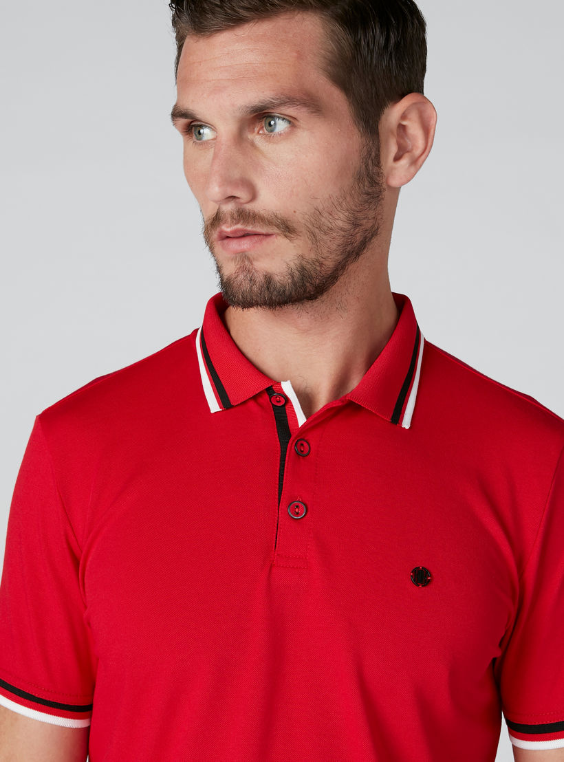 L'Homme Polo Neck T-Shirt with Short Sleeves-men-clothing-tshirtsandpolos-polos-image-4