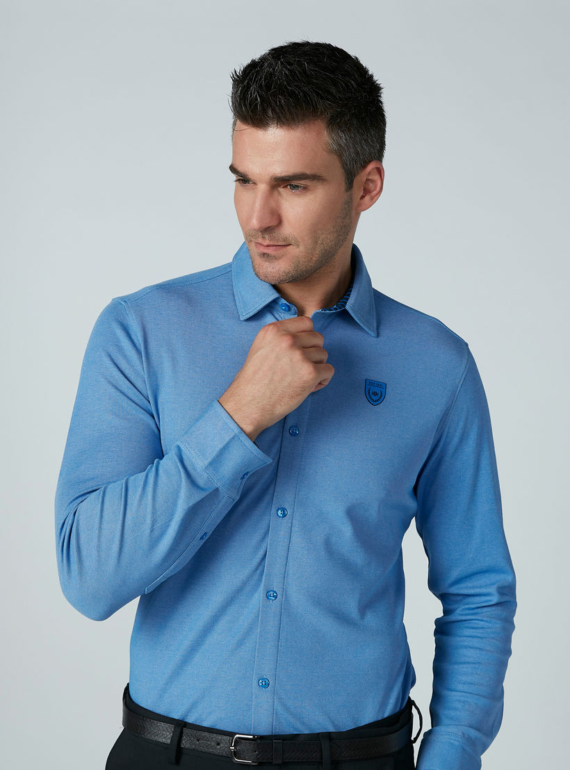 قميص رسمي سادة بأكمام طويلة من لوم-men-clothing-shirts-image-2
