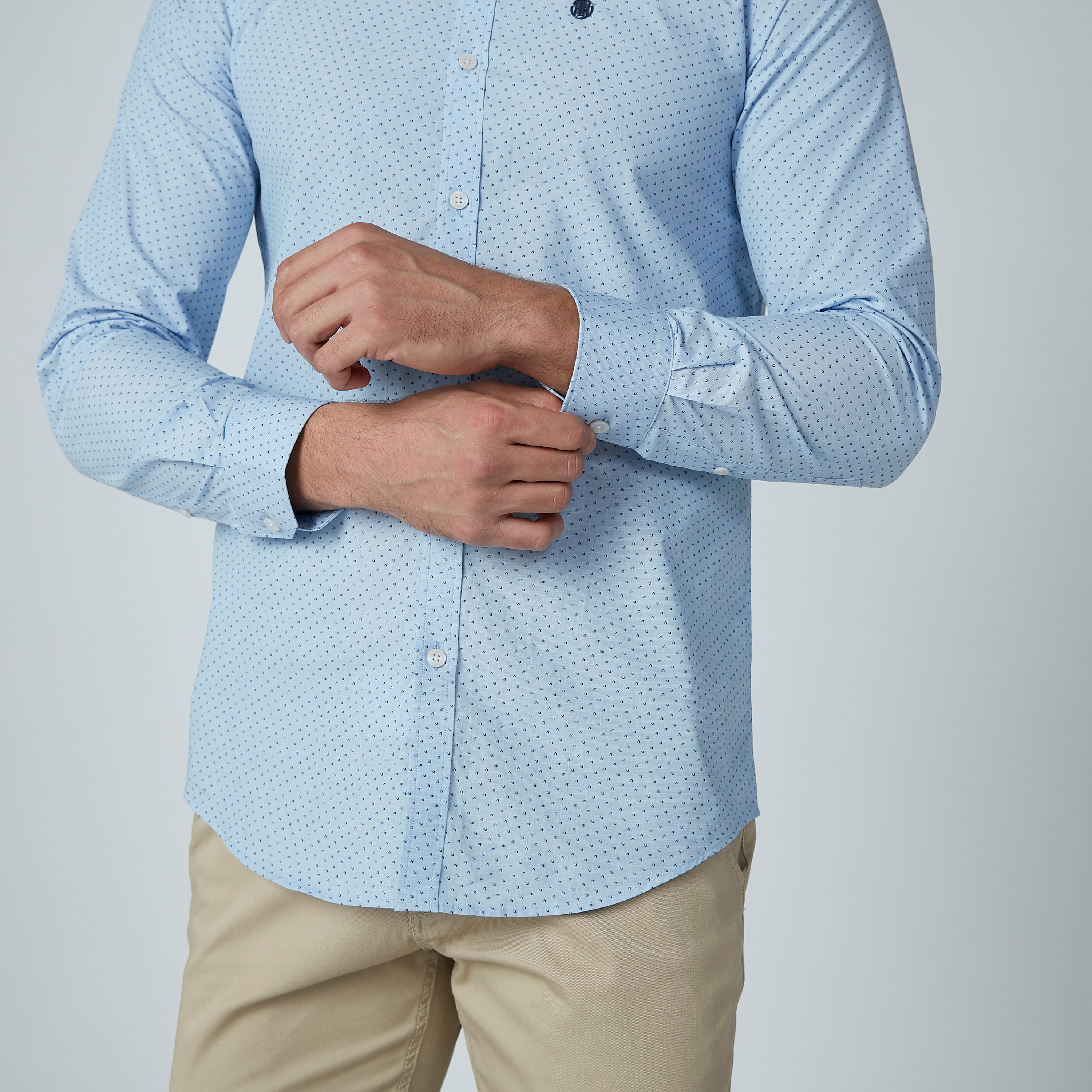 L'Homme Printed Shirt with Long Sleeves and Spread Collar-men-clothing-shirts-image-3