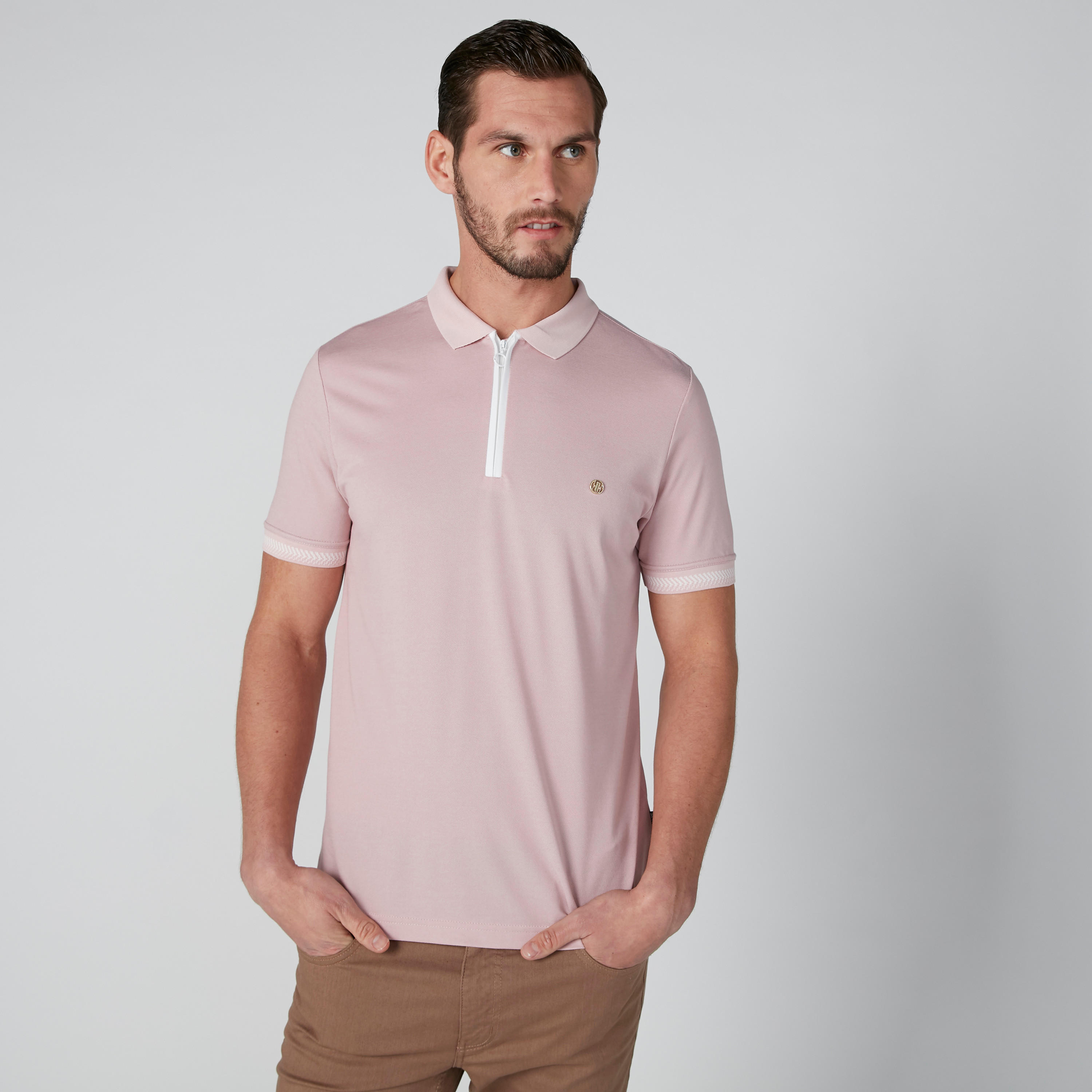 تيشيرت بياقة بولو وسحّاب من لوم-men-clothing-tshirtsandpolos-polos-image-6