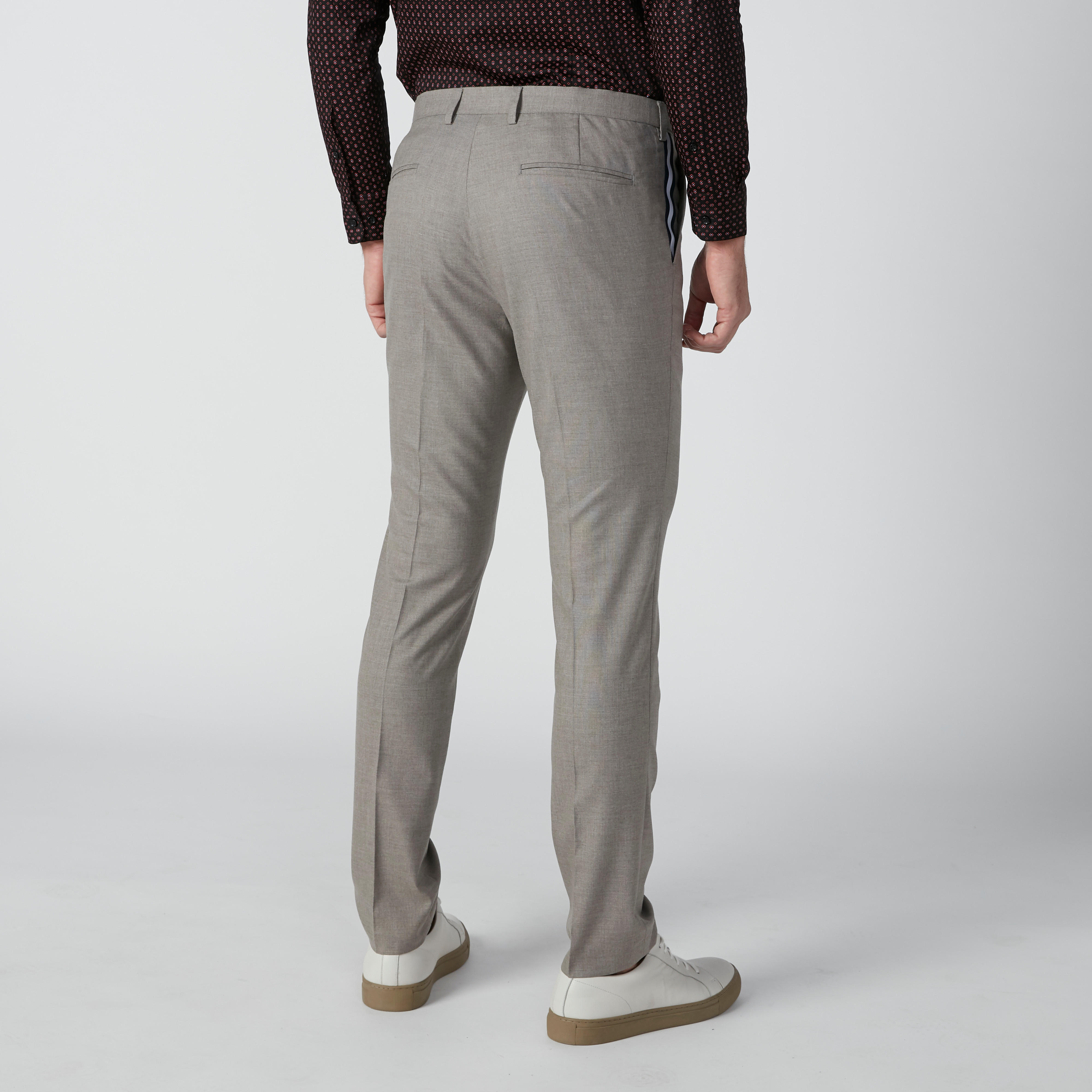 بنطال بشريطة وحلقات للحزام من لوم-men-clothing-bottoms-trousersandchinos-trousers-image-2