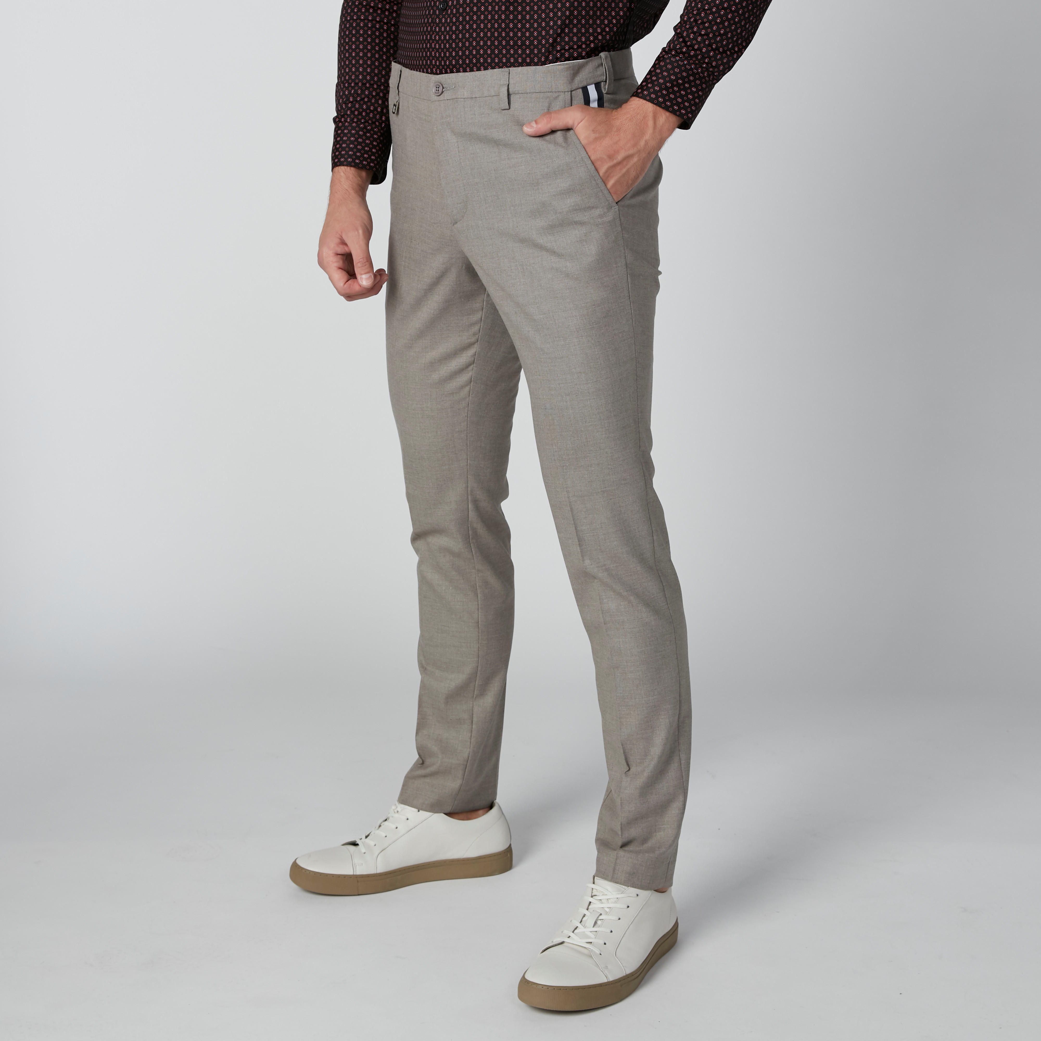 L'Homme Tape Detail Trousers with Belt Loops-men-clothing-bottoms-trousersandchinos-trousers-image-3