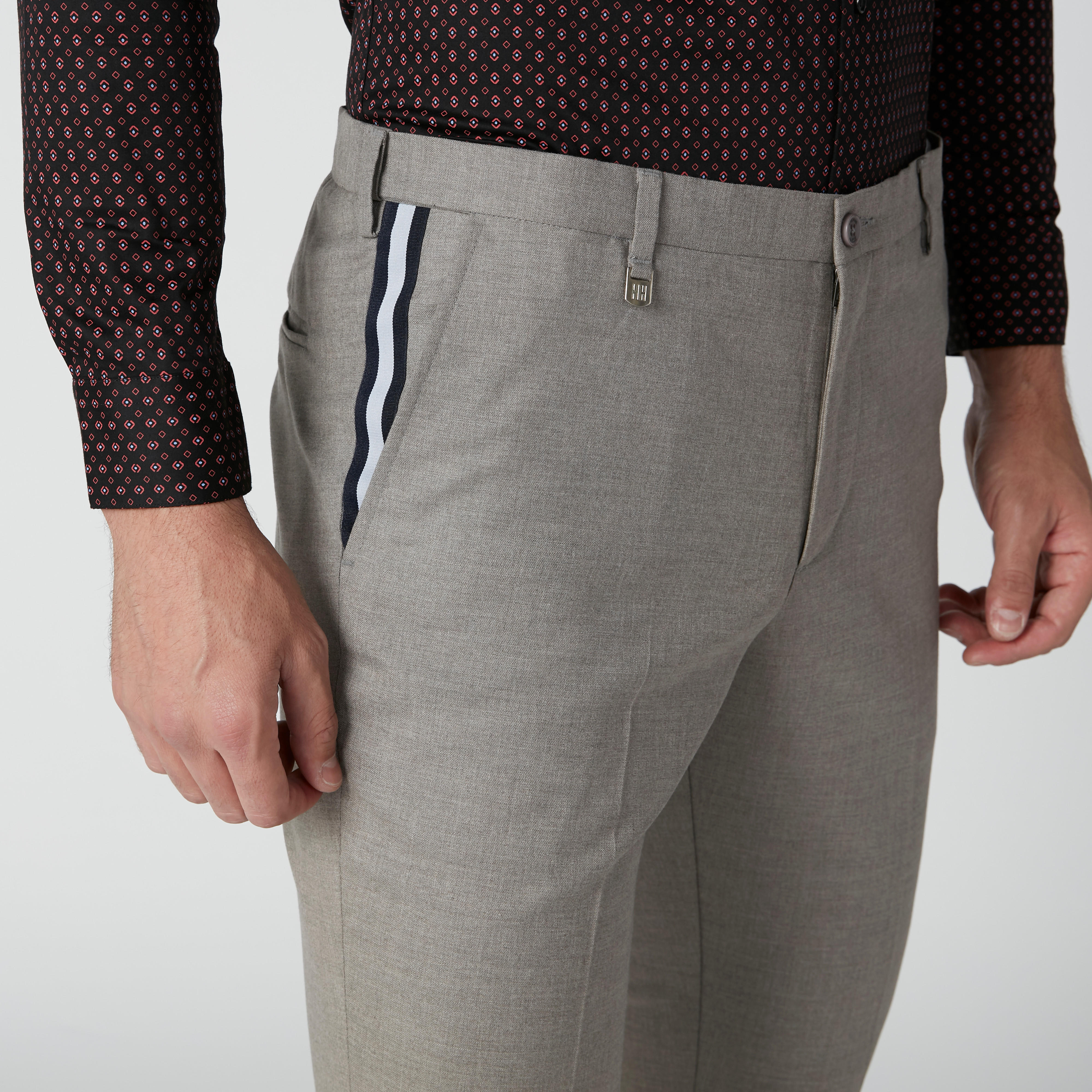 بنطال بشريطة وحلقات للحزام من لوم-men-clothing-bottoms-trousersandchinos-trousers-image-4