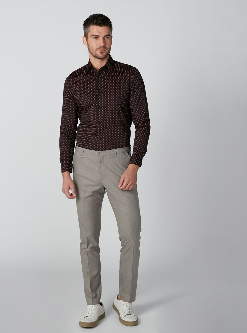 بنطال بشريطة وحلقات للحزام من لوم-men-clothing-bottoms-trousersandchinos-trousers-image-1