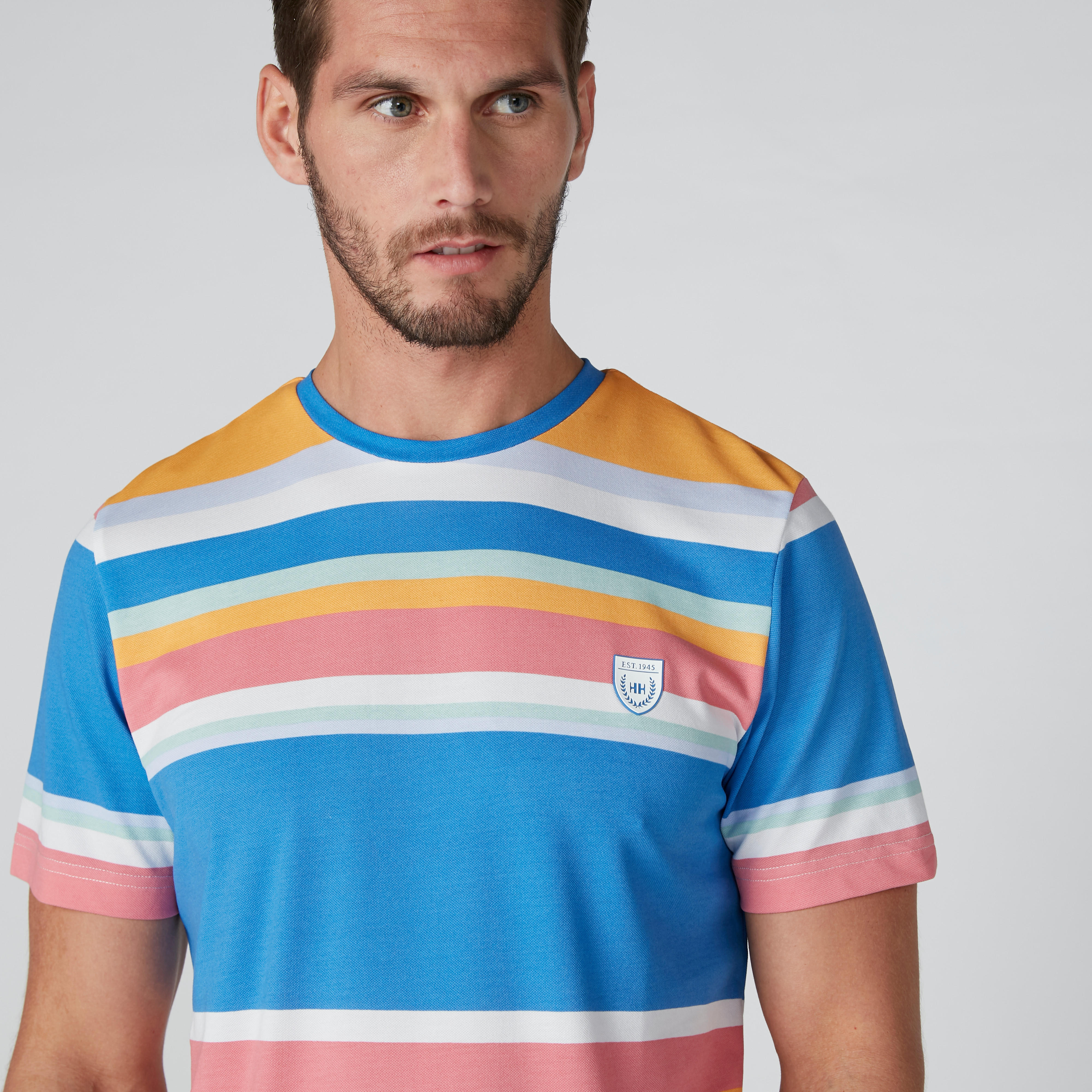 تيشيرت سليم فيت مقلم من لوم-men-clothing-tshirtsandpolos-tshirts-image-3