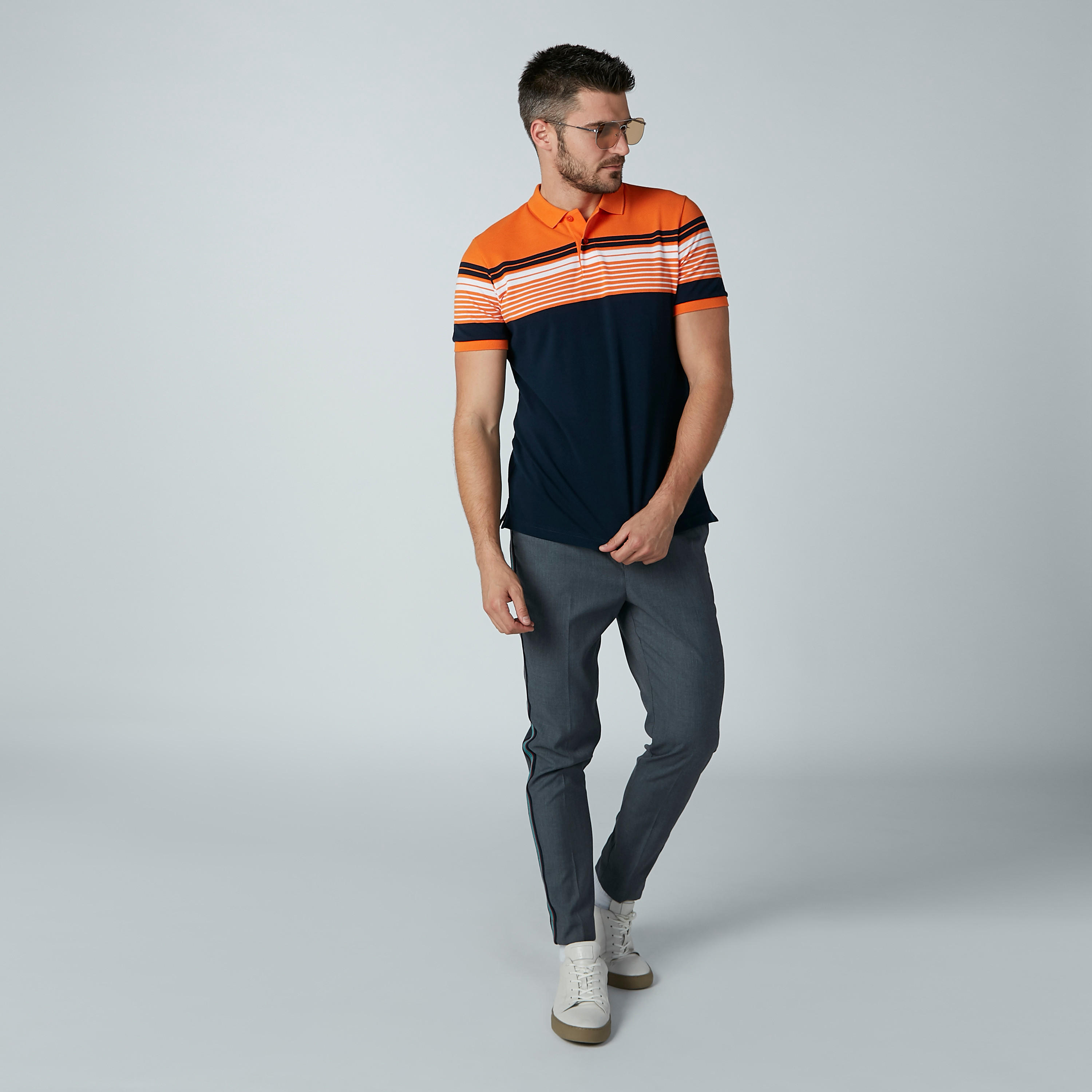L'Homme Side Tape Detail Pants with Pockets and Drawstring-men-clothing-bottoms-trousersandchinos-trousers-image-1