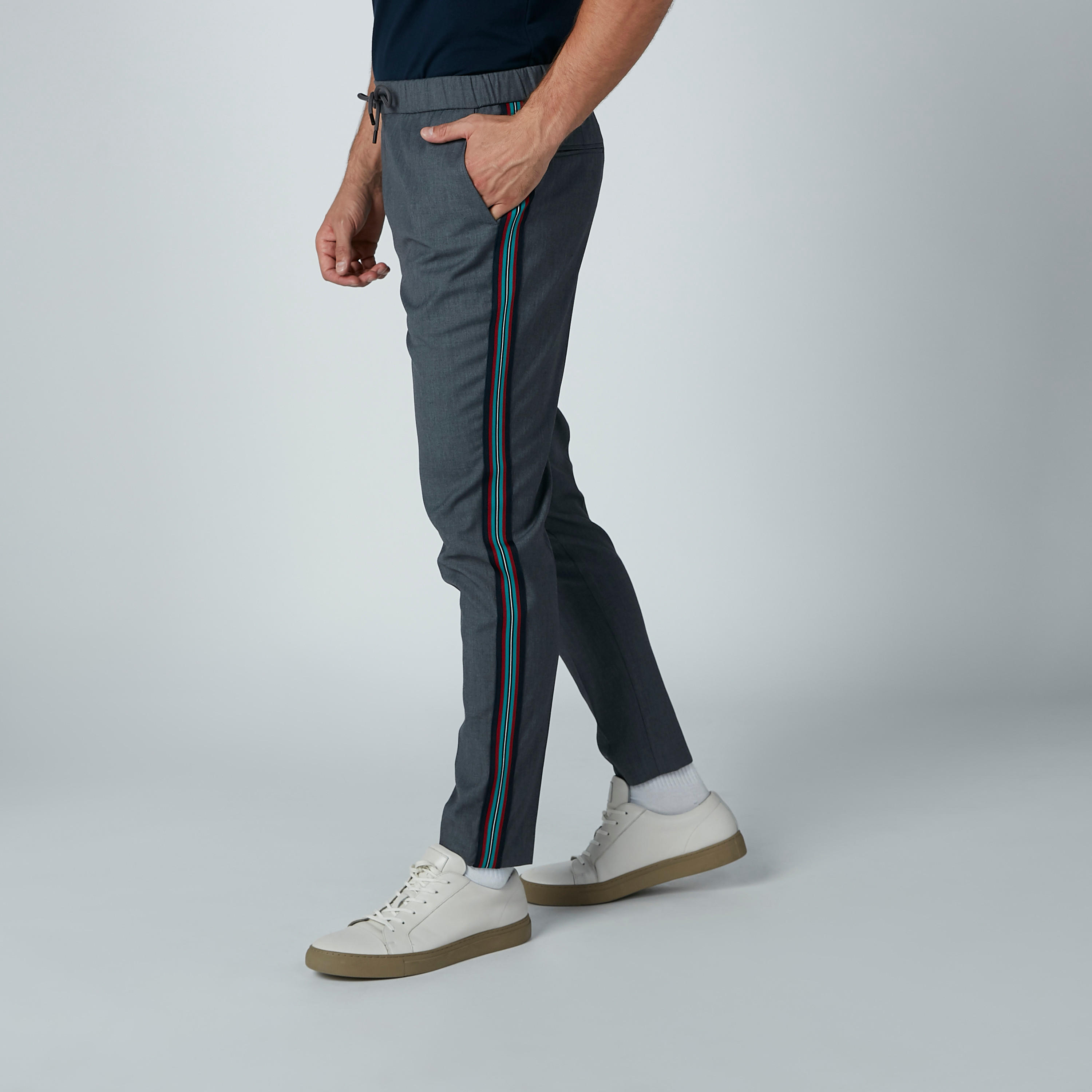 L'Homme Side Tape Detail Pants with Pockets and Drawstring-men-clothing-bottoms-trousersandchinos-trousers-image-3