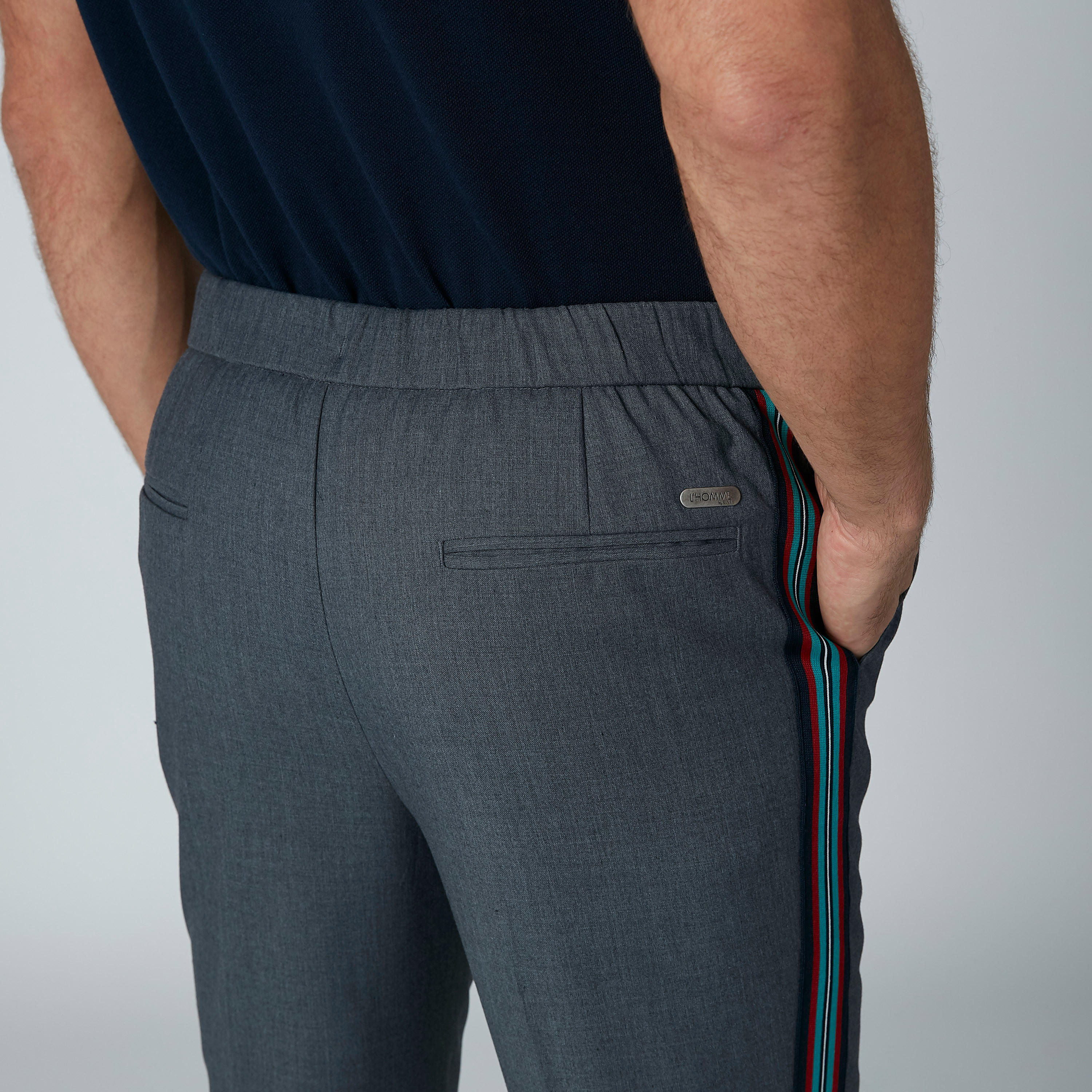 بنطال برباط وشريطة جانبيّة وجيوب من لوم-men-clothing-bottoms-trousersandchinos-trousers-image-5