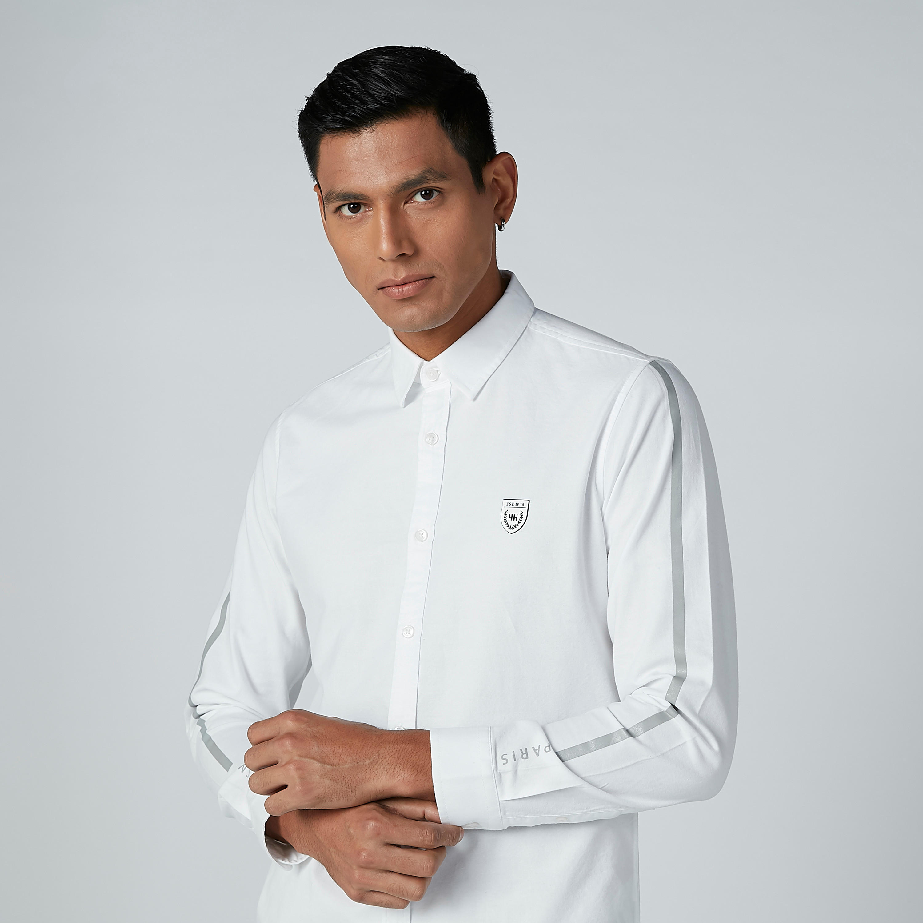 قميص بأكمام طويلة وأزرار وطبعات من لوم-men-clothing-shirts-image-3