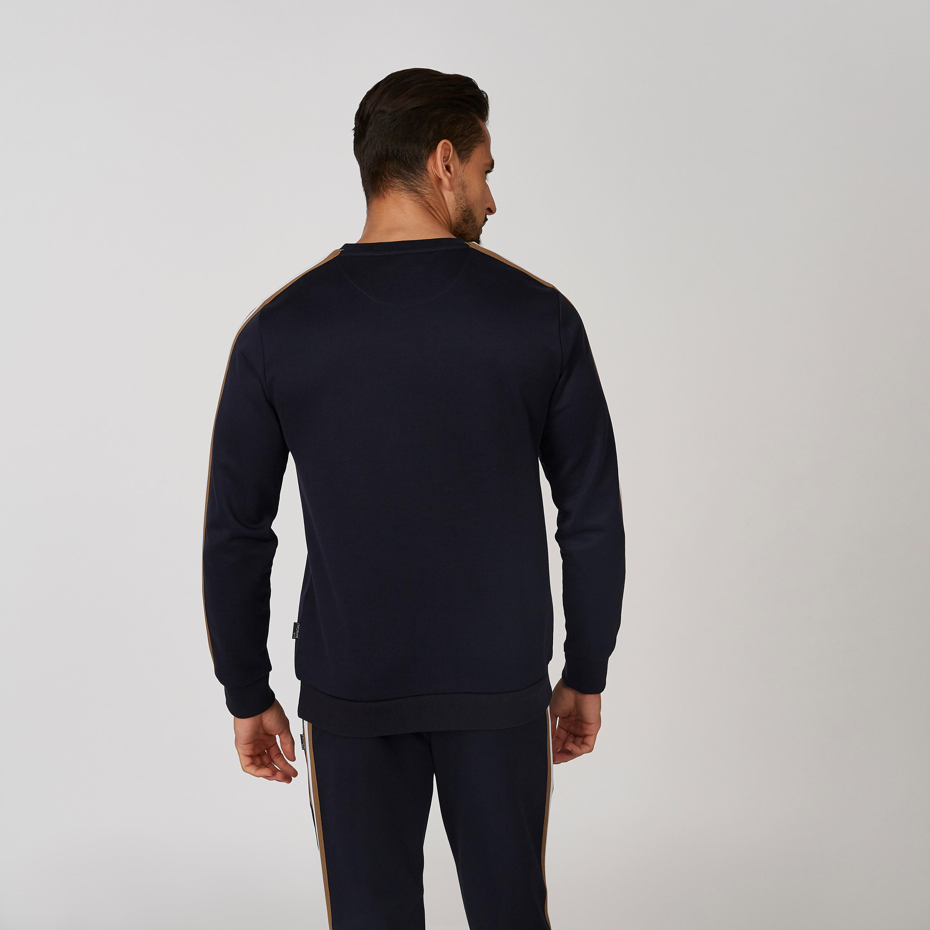L'Homme Printed Sweatshirt  with Crew Neck and Long Sleeves-men-winterwear-hoodiesandsweatshirts-image-2