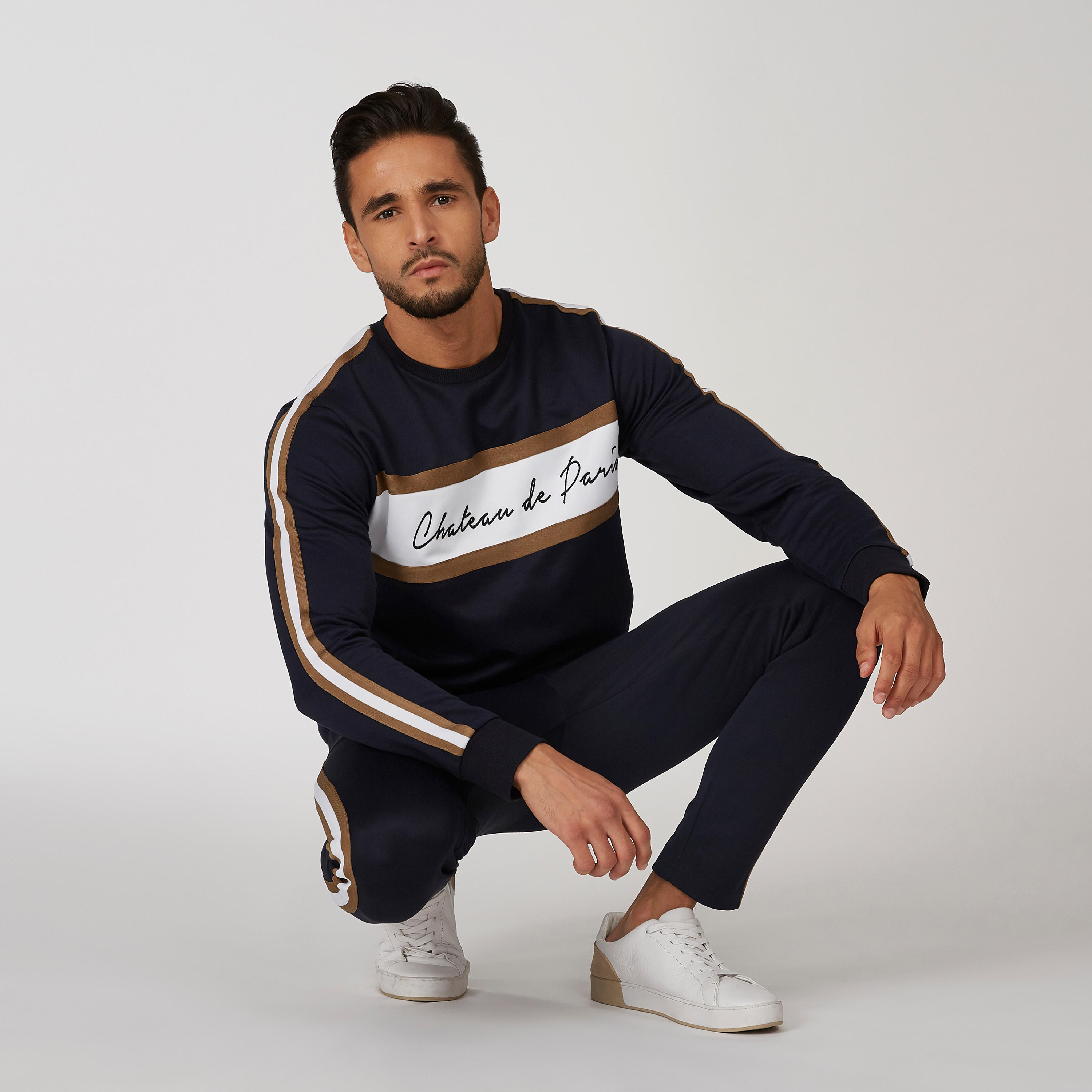 L'Homme Printed Sweatshirt  with Crew Neck and Long Sleeves-men-winterwear-hoodiesandsweatshirts-image-5
