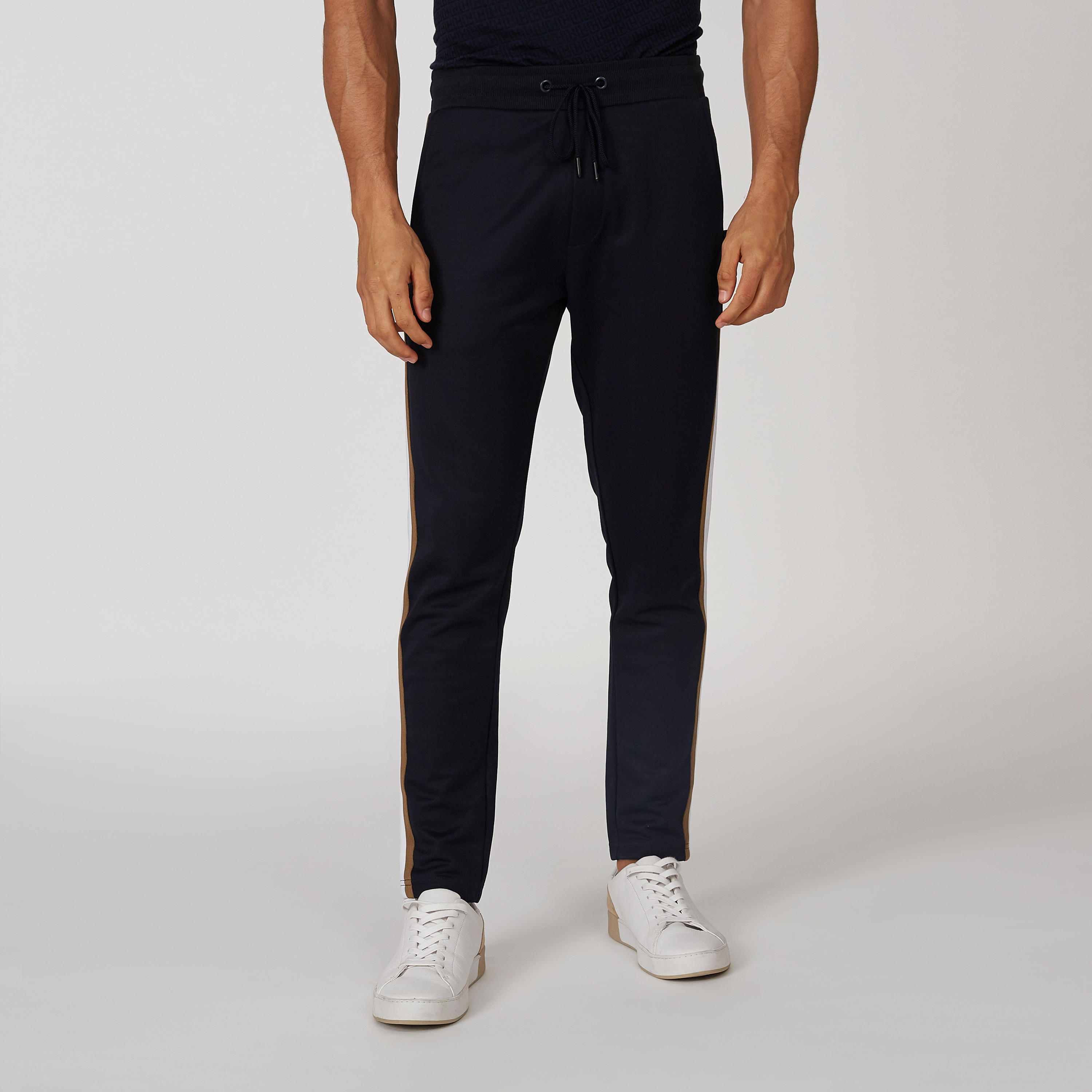L'Homme Slim Fit Plain Mid Waist Pants with Pocket Detail-men-clothing-bottoms-trousersandchinos-trousers-image-1