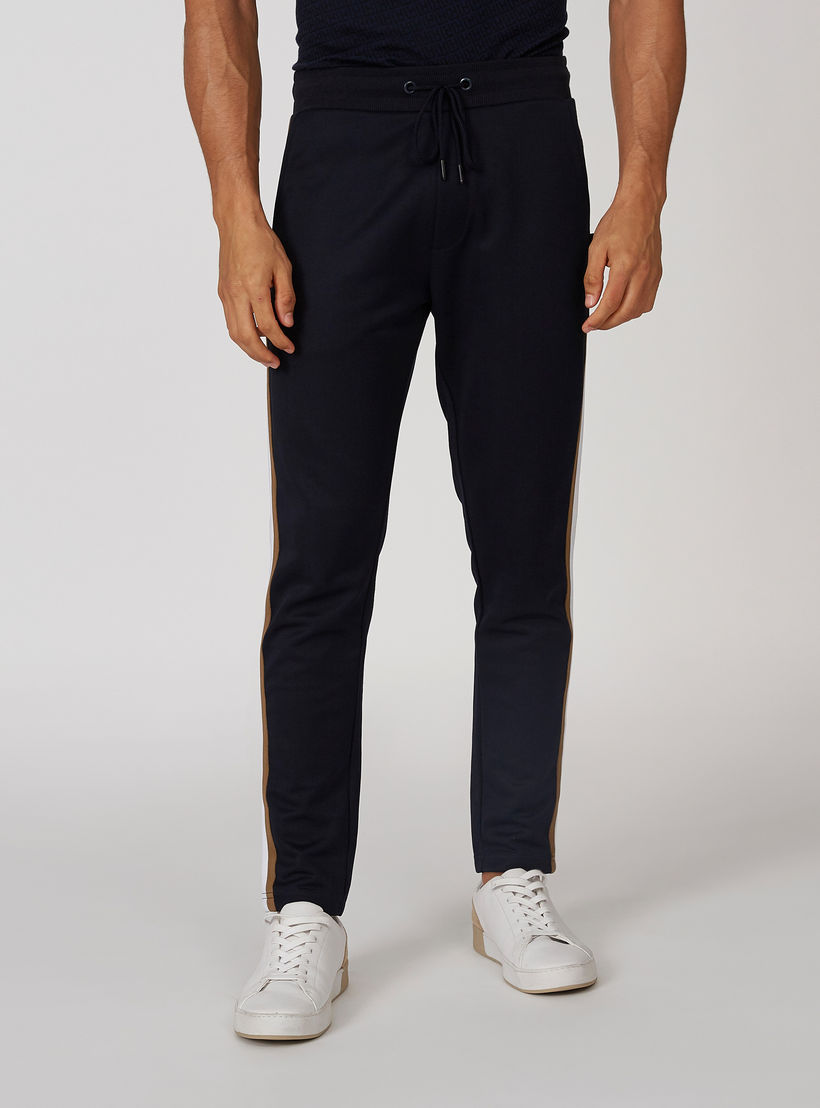 L'Homme Slim Fit Plain Mid Waist Pants with Pocket Detail-men-clothing-bottoms-trousersandchinos-trousers-image-1