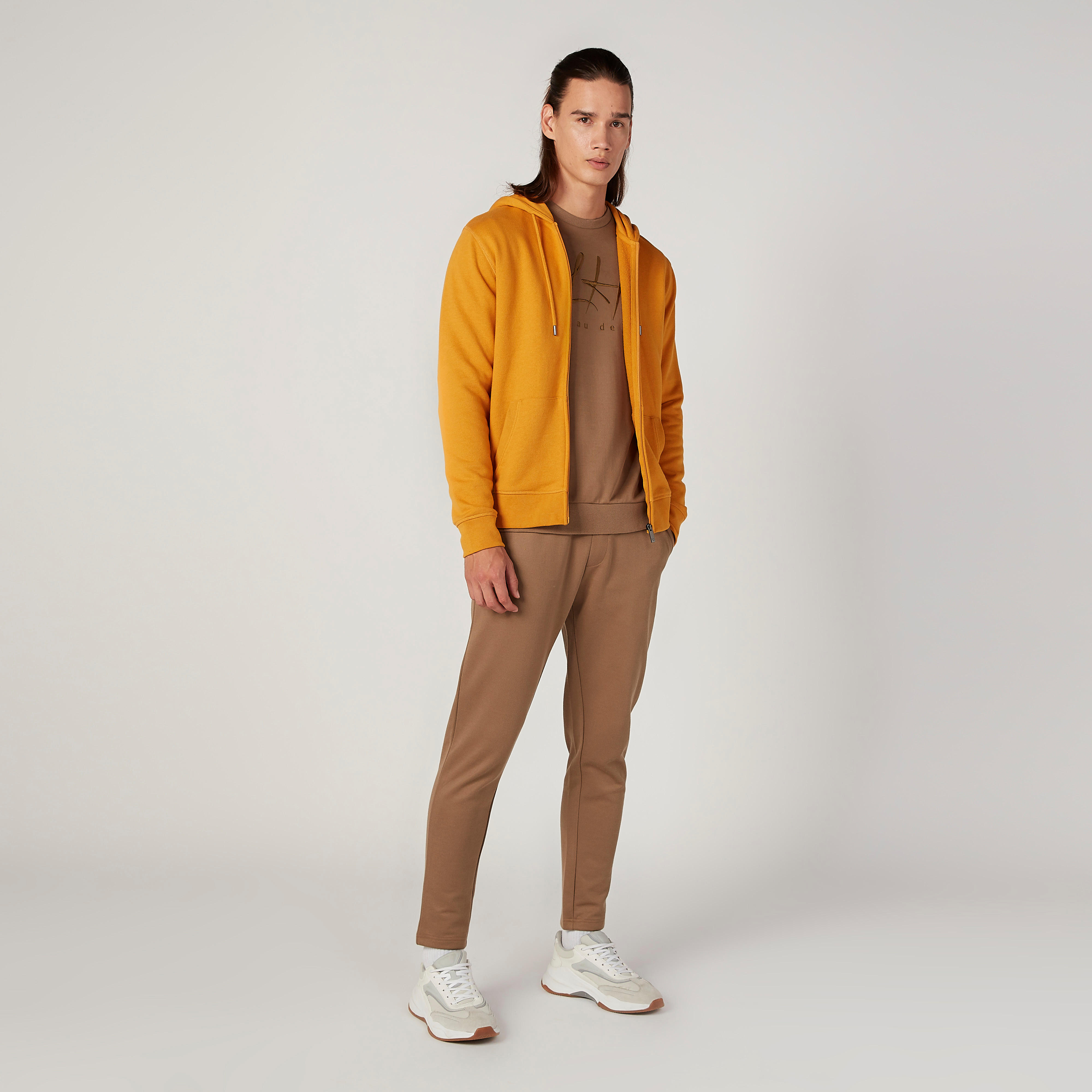L'Homme Slim Fit Plain Mid Waist Pants with Pocket Detail-men-clothing-bottoms-trousersandchinos-trousers-image-2