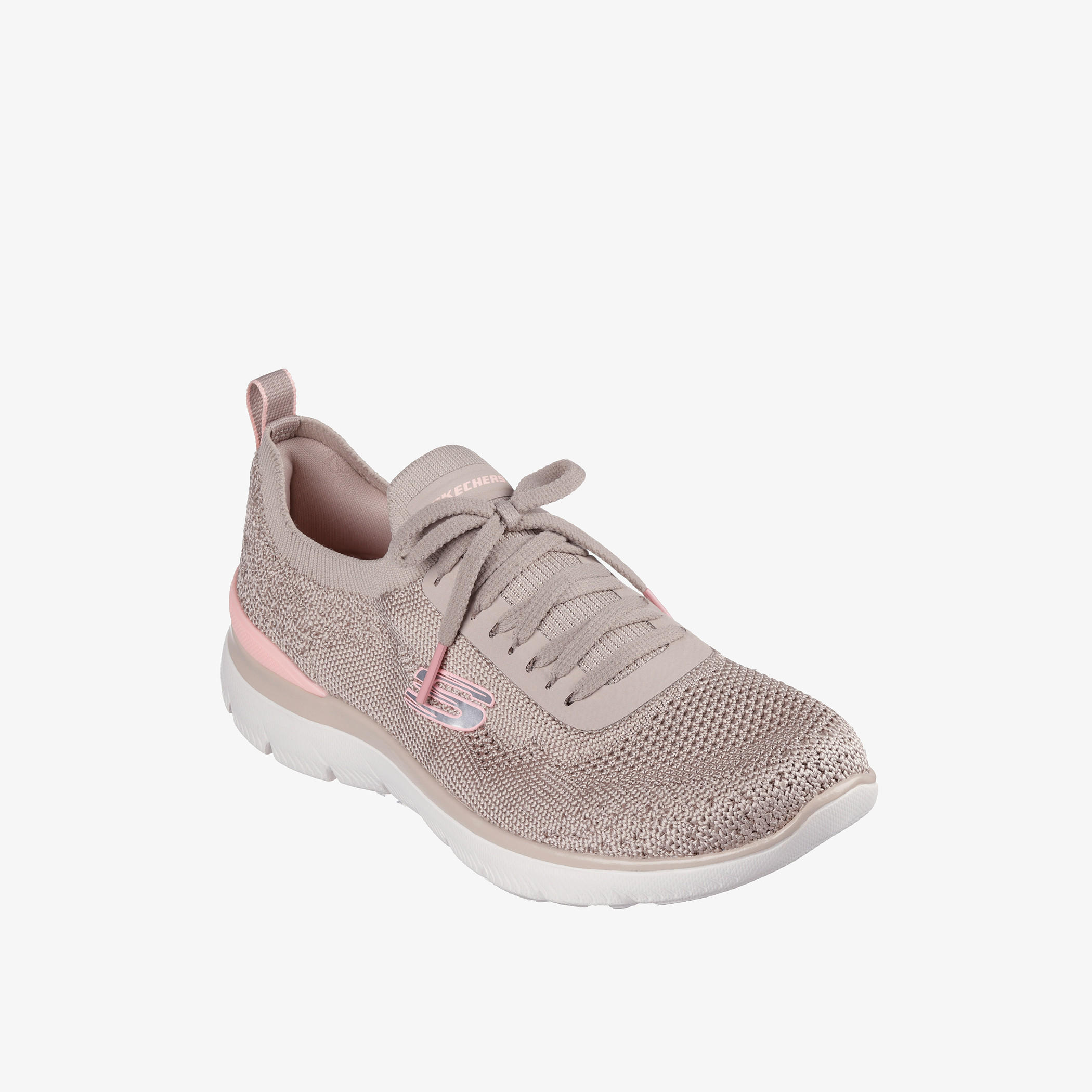 حذاء رياضي بارز الملمس برباط إغلاق للنساء من سكيتشرز - 150122-TPPK-women-shoes-sneakers-image-1