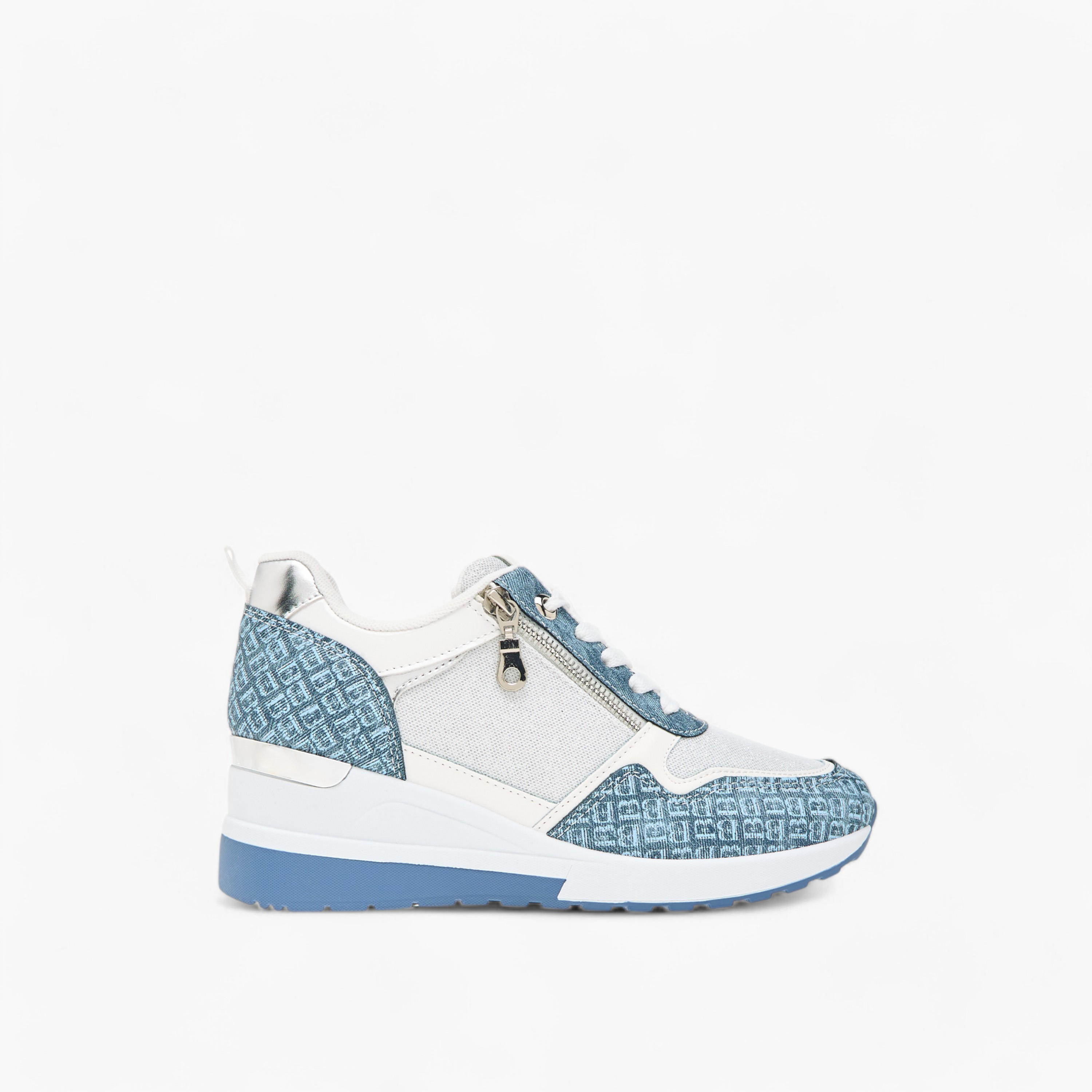 Flora Bella Monogram Print Sneakers with Lace-Up Closure-women-shoes-sneakers-image-3