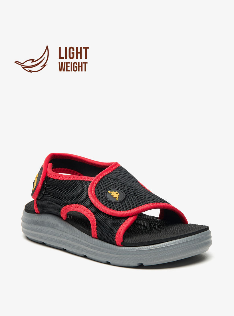 Kappa Boys' Logo Detail Lightweight Sandals with Back Strap Closure-boys-shoes-sandals-image-1