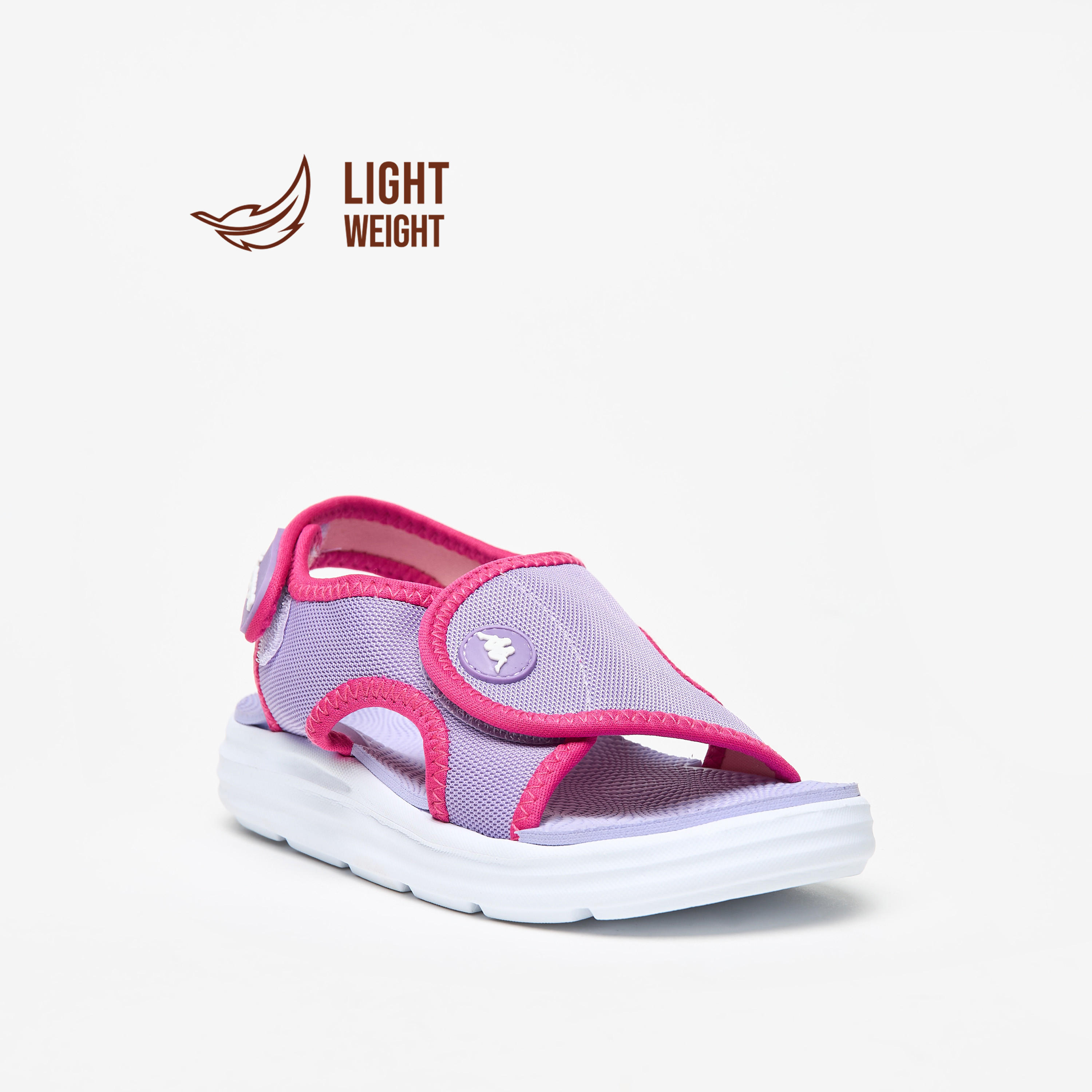 صندل خفيف الوزن قوالب ملونة بشريط إغلاق لاصق للبنات من كابا-girls-shoes-sandals-image-1