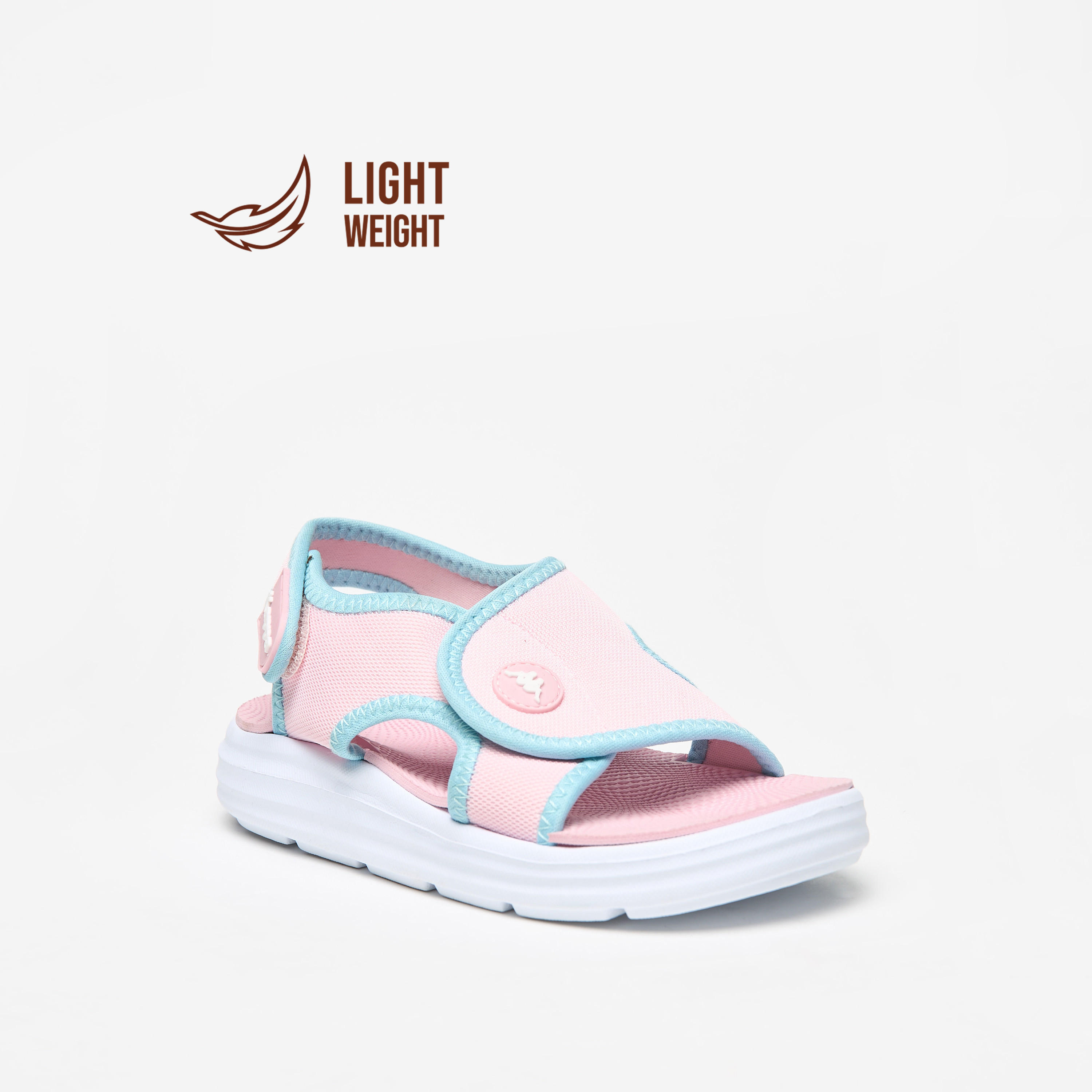 صندل خفيف الوزن قوالب ملونة بشريط إغلاق لاصق للبنات من كابا-girls-shoes-sandals-image-1