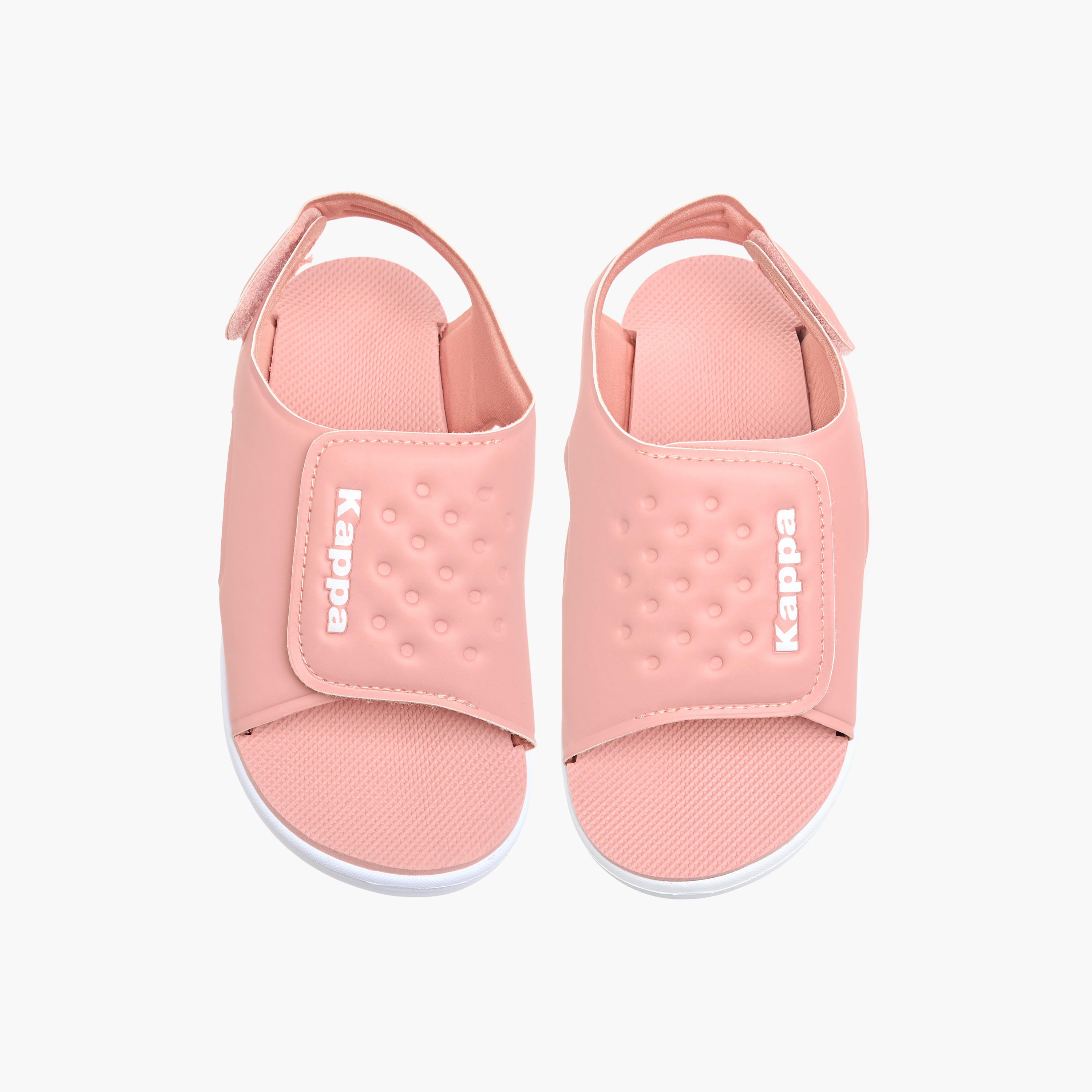 Kappa Girls' Logo Detail Sandals with Hook and Loop Closure-girls-shoes-sandals-image-1