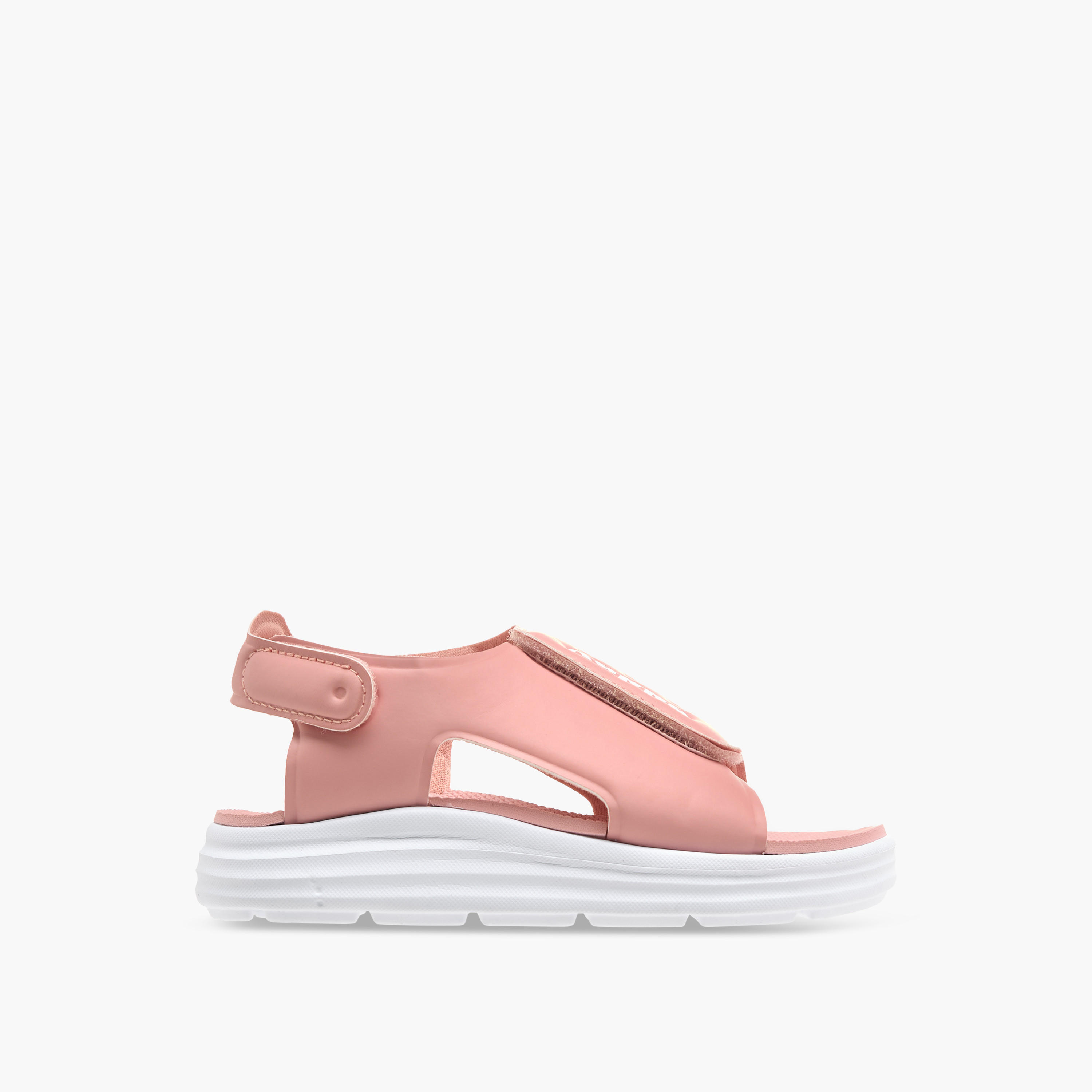 Kappa Girls' Logo Detail Sandals with Hook and Loop Closure-girls-shoes-sandals-image-2