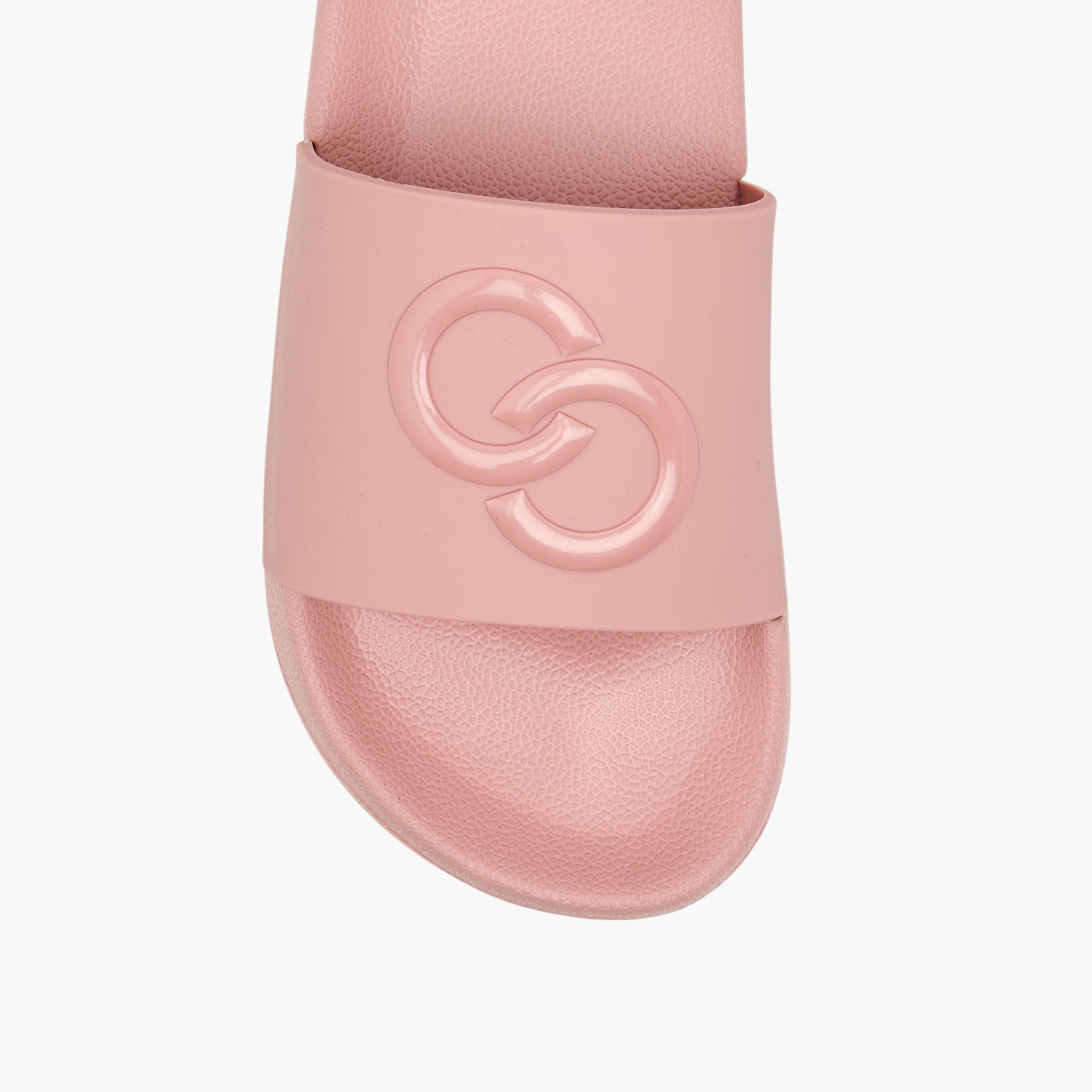 Celeste Women's Logo Embossed Slip-On Slides-women-shoes-flipflopsandslides-image-3