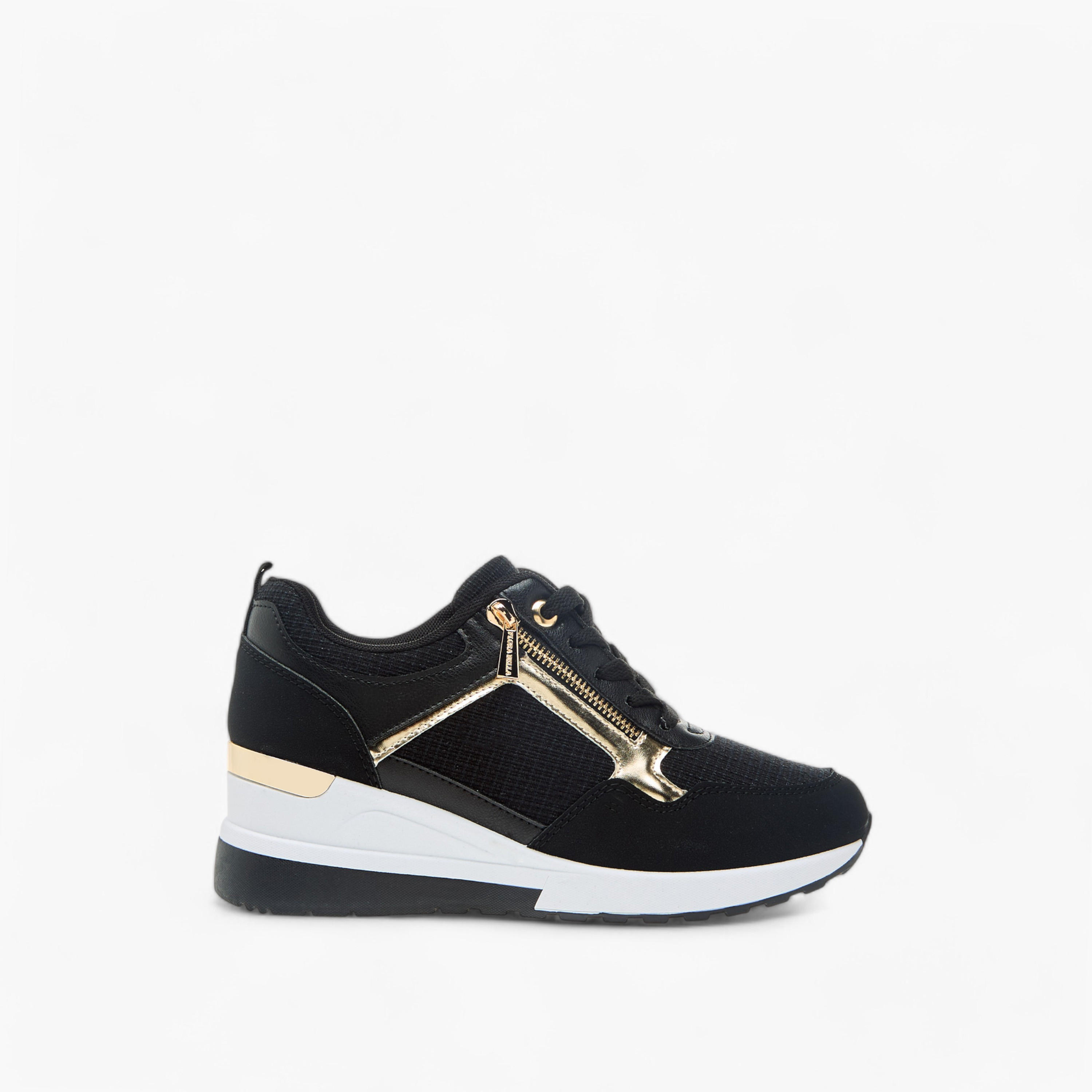 Flora Bella Panelled Sneakers with Lace-Up Closure-women-shoes-sneakers-image-3