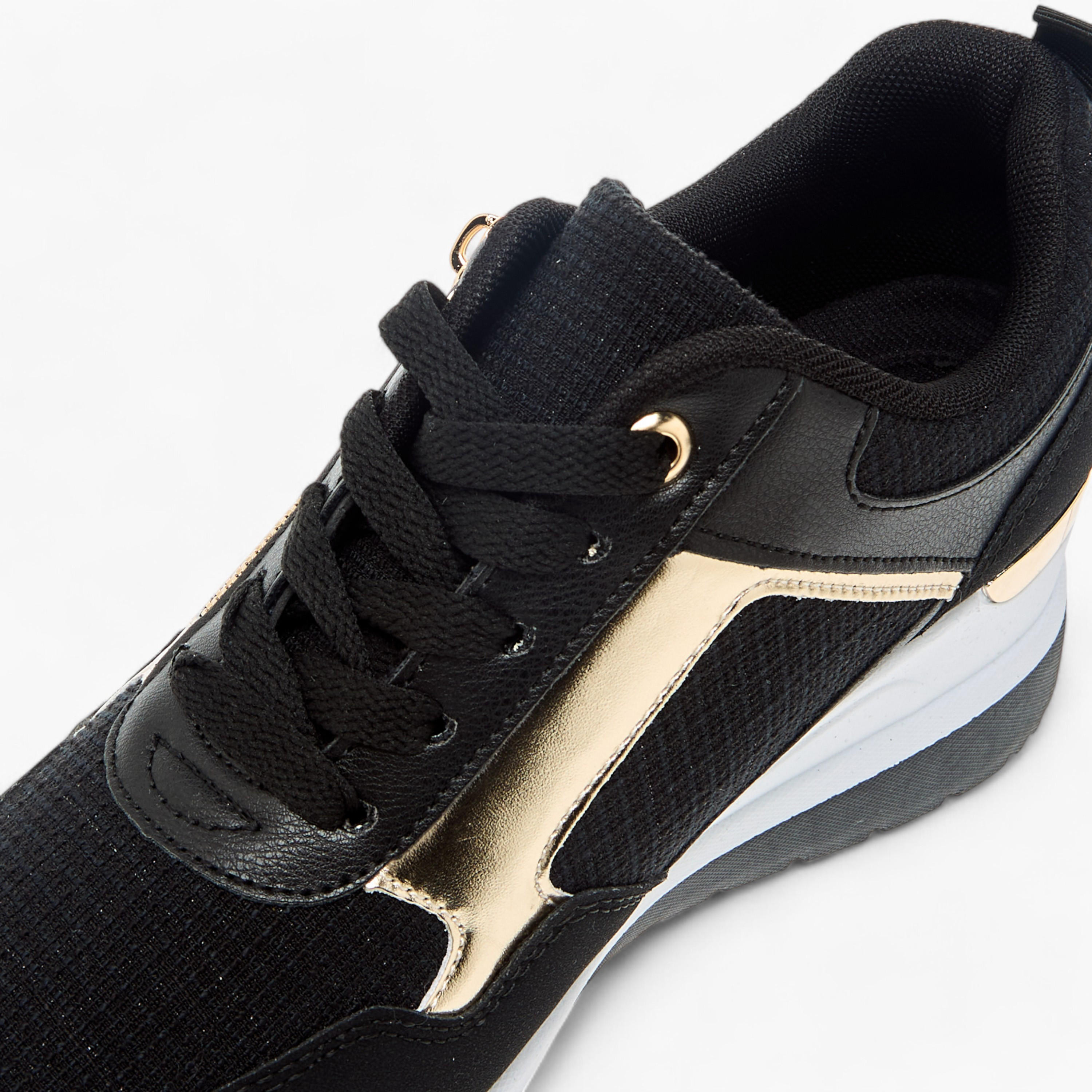Flora Bella Panelled Sneakers with Lace-Up Closure-women-shoes-sneakers-image-4