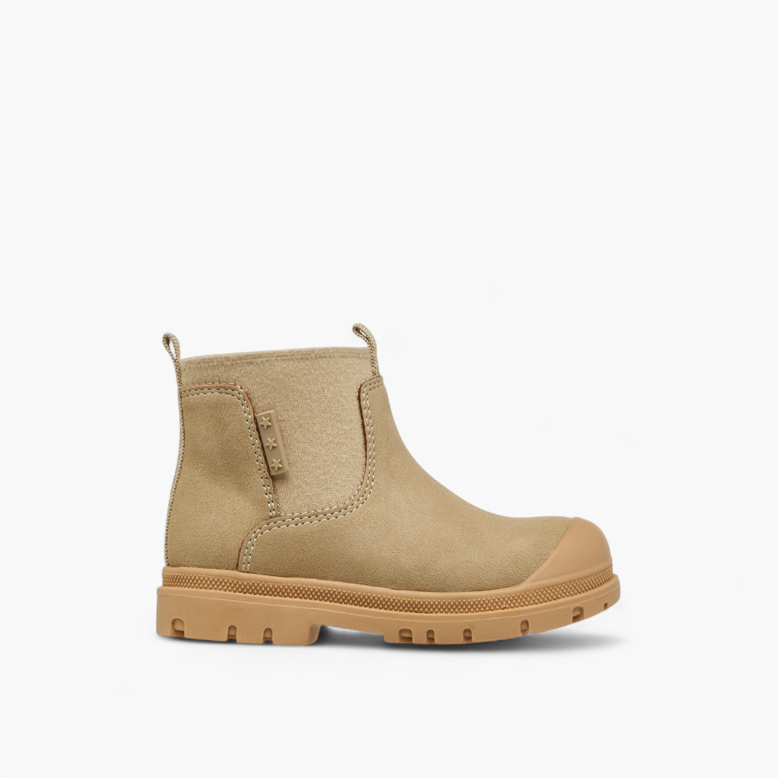 Barefeet Panelled High Top Ankle Boots with Zip Closure-boys-shoes-boots-image-3
