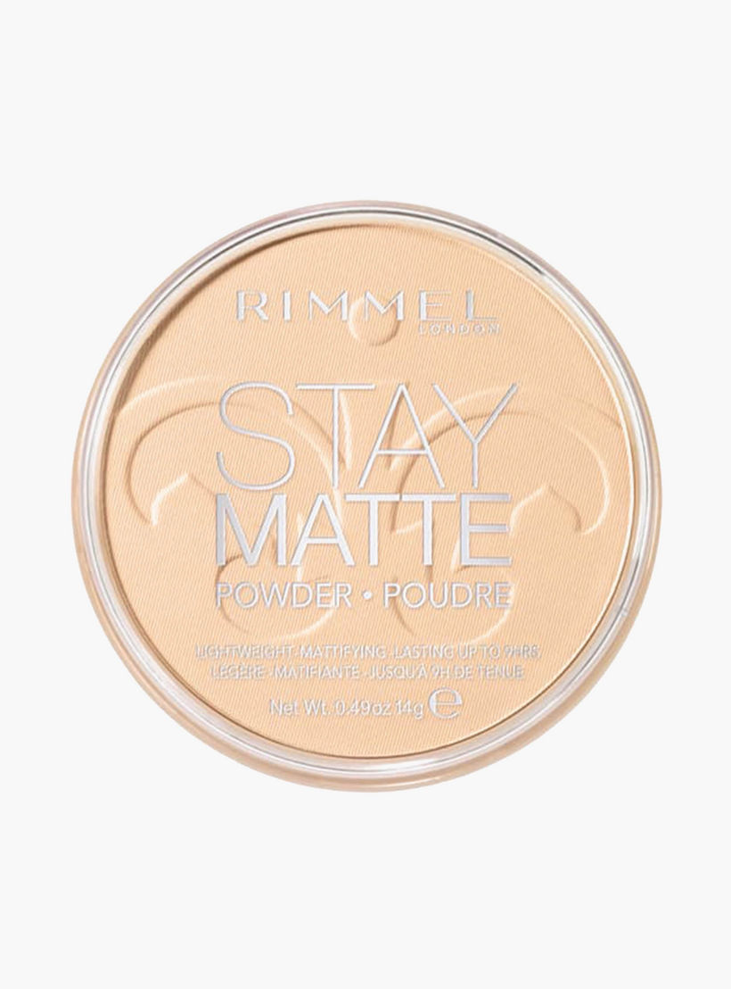 بودرة مضغوطة ستاي مات من ريميل لندن - شفافة - 0.3 أونصة (8.5 جم)-beautyandpersonalcare-makeup-face-facepowders-image-1