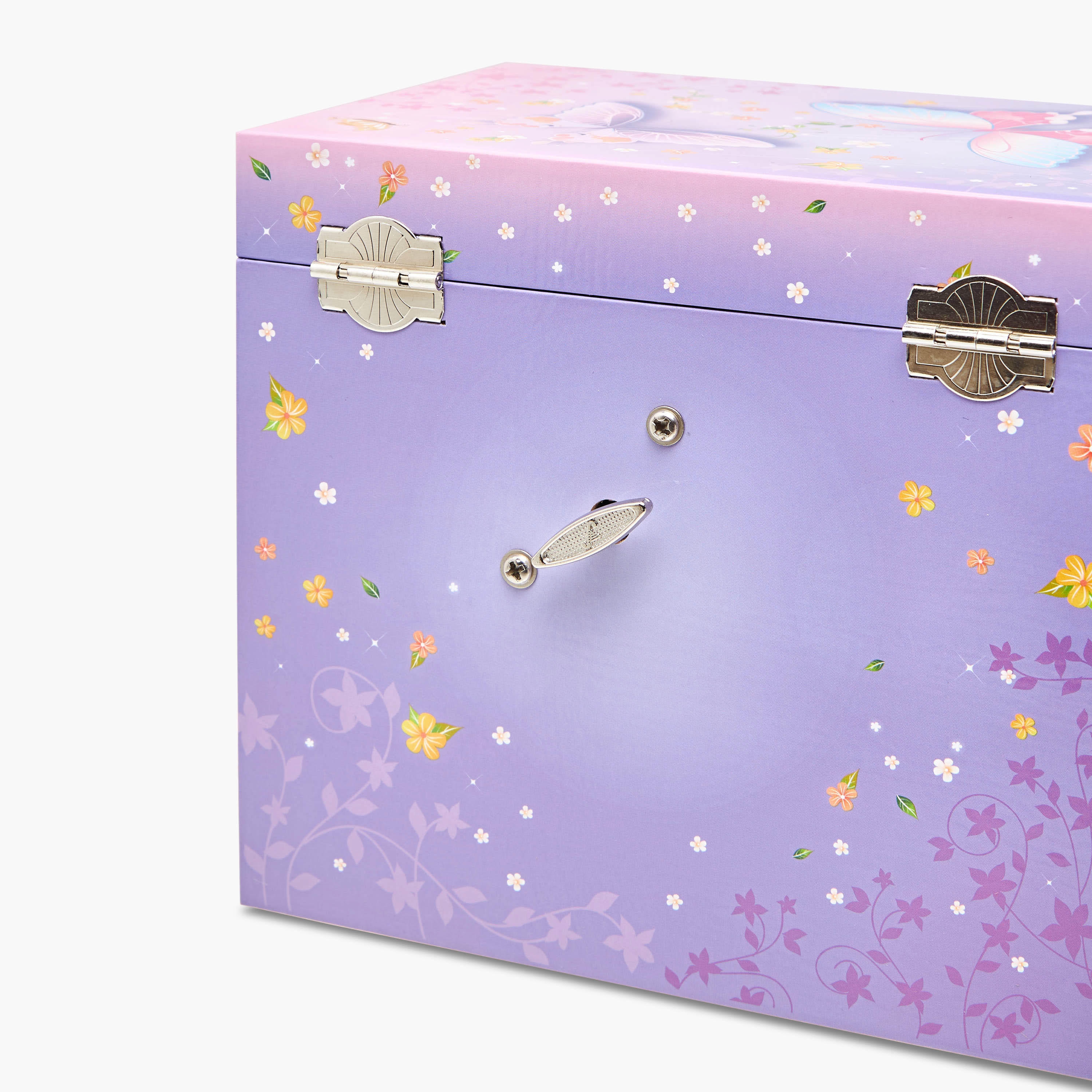 Butterfly Print 2-Drawer Musical Jewellery Box - 17x11x15 cms-women-watchesandjewellery-jewellery-storage-image-8