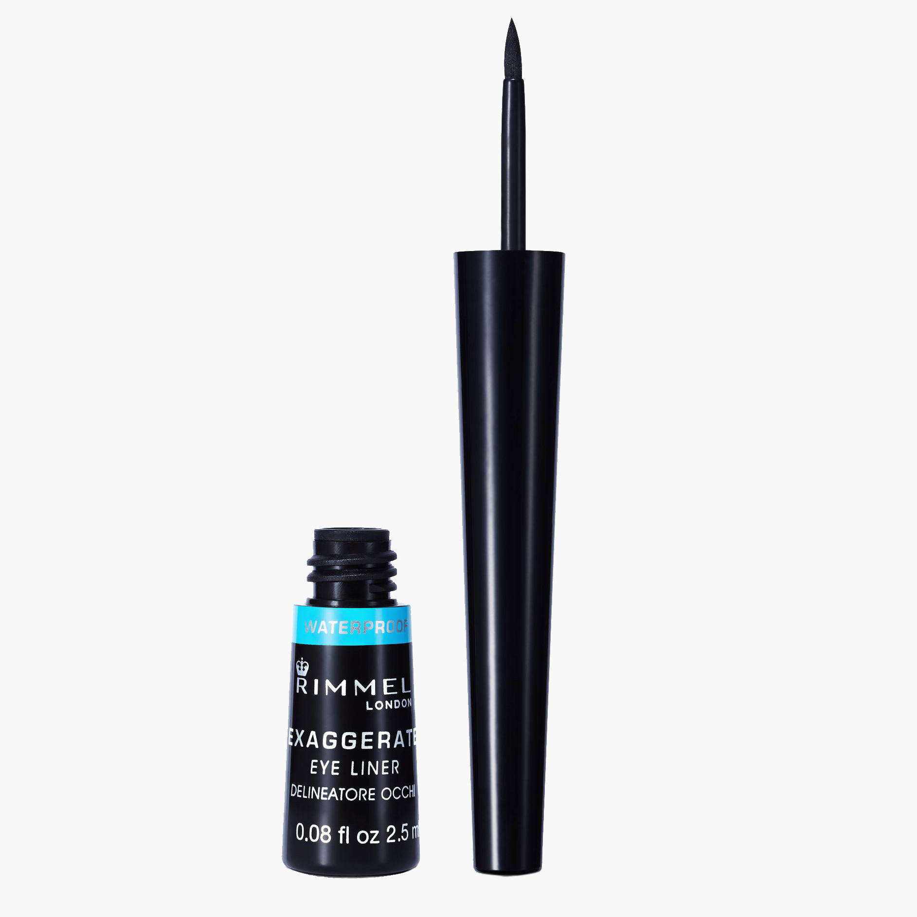 Rimmel London Exaggerate Waterproof Liquid Eyeliner Black 2.5 ml-beautyandpersonalcare-makeup-eyes-eyeliners-image-1