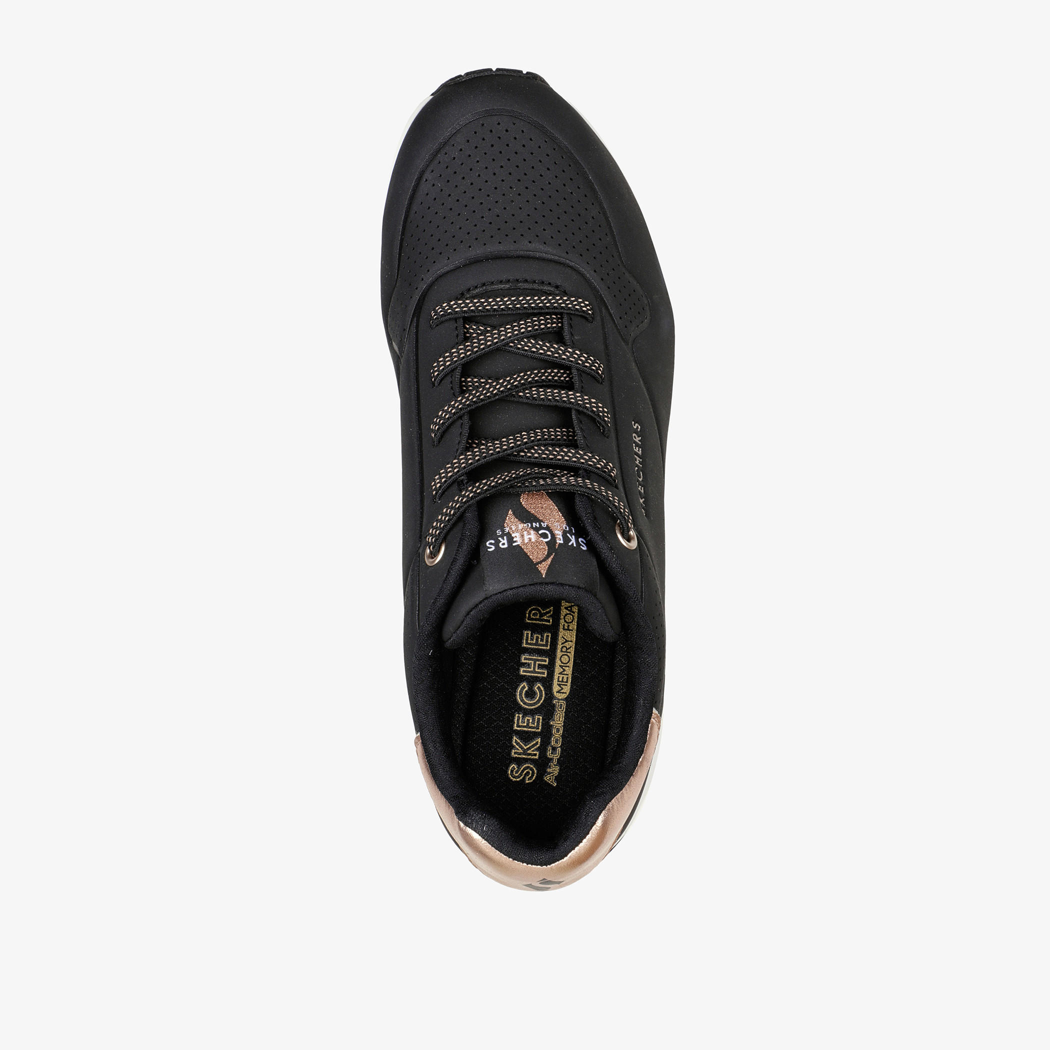 Skechers Women's UNO Lace-Up Sports Shoes - 155196-BLK-women-shoes-sneakers-image-2
