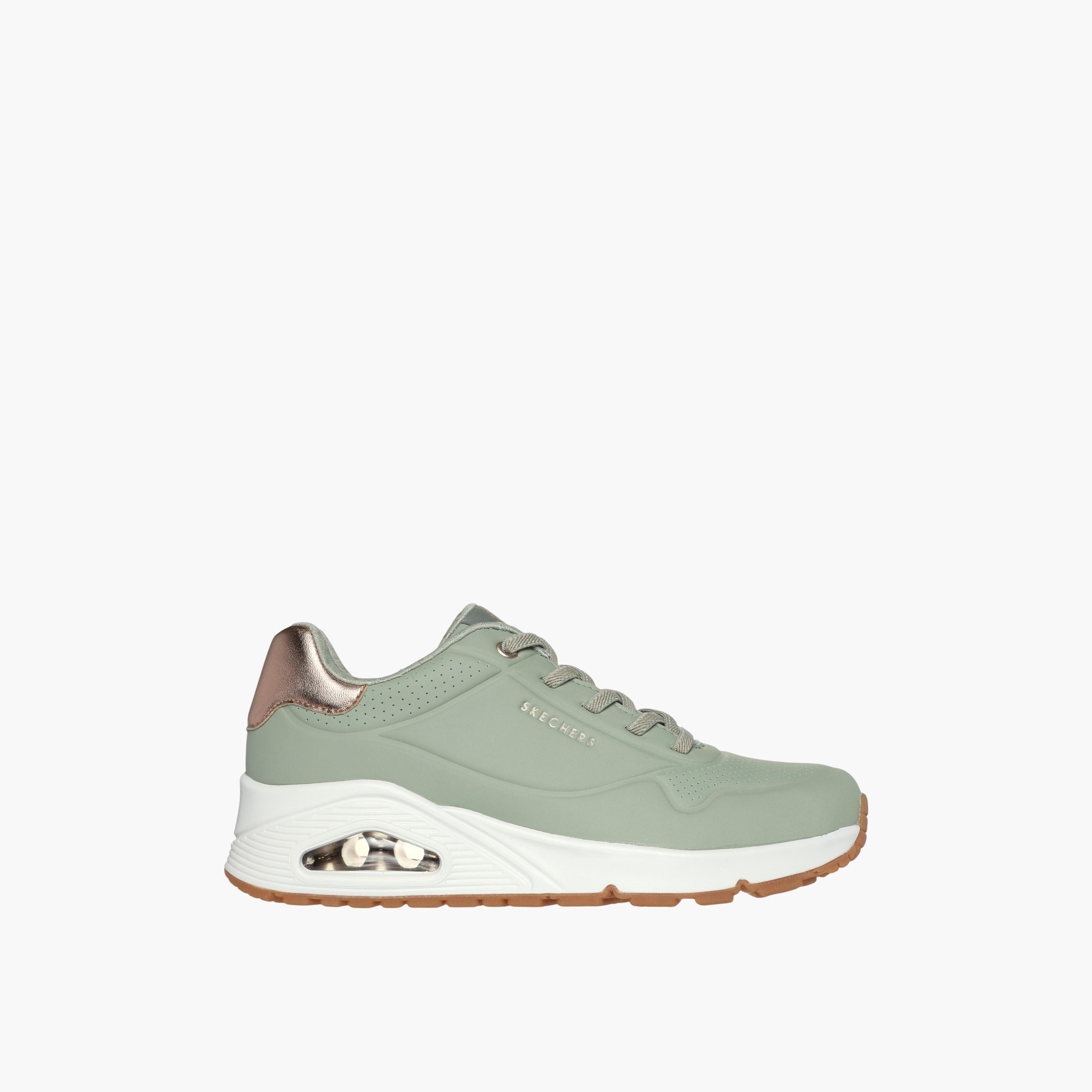 Skechers Women UNO Perforated Lace-Up Sneakers-women-shoes-sneakers-image-5