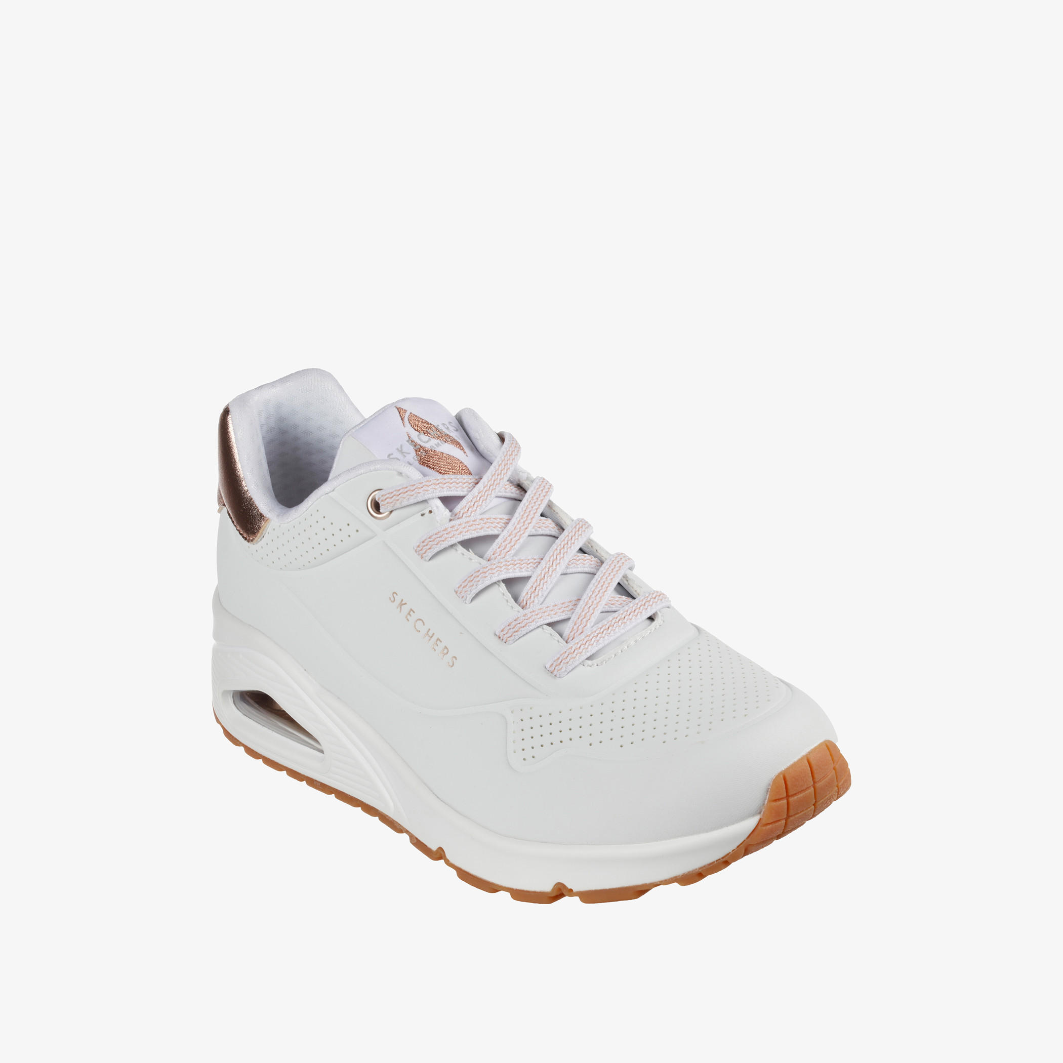 Skechers Women's UNO Lace-Up Sports Shoes - 155196-WHT-women-shoes-sneakers-image-1