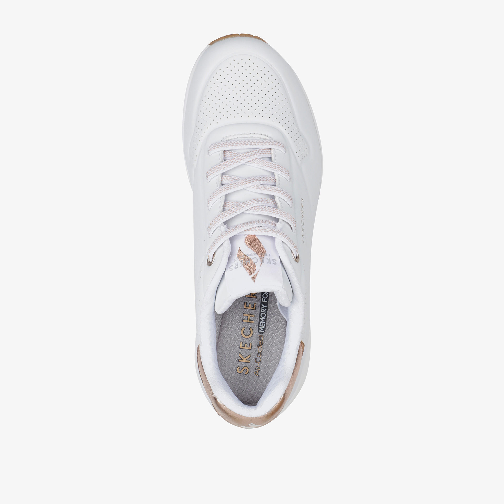 Skechers Women's UNO Lace-Up Sports Shoes - 155196-WHT-women-shoes-sneakers-image-2