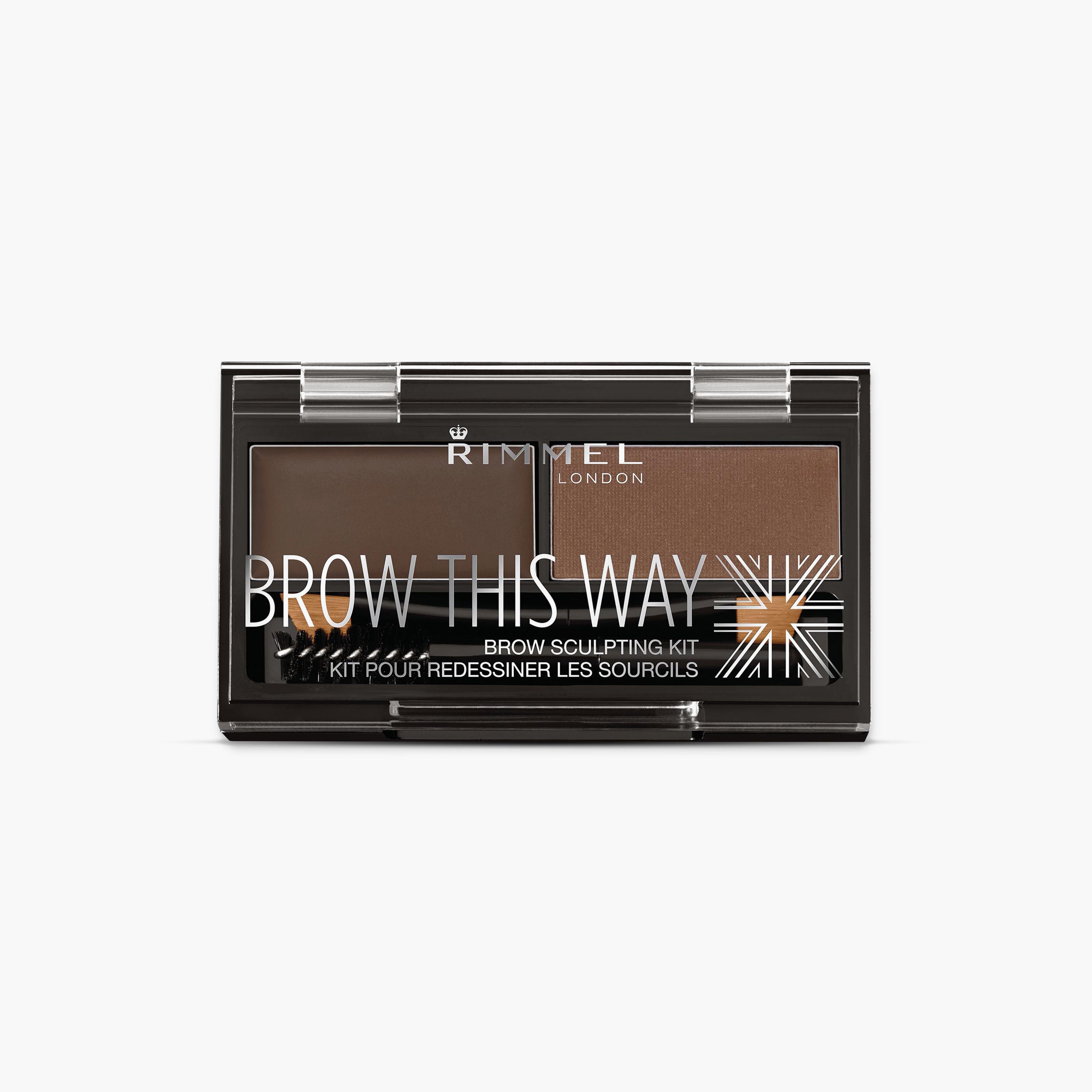 Rimmel London Brow This Way Eyebrow Sculpting Kit Dark Brown-beautyandpersonalcare-makeup-eyes-eyebrows-image-1