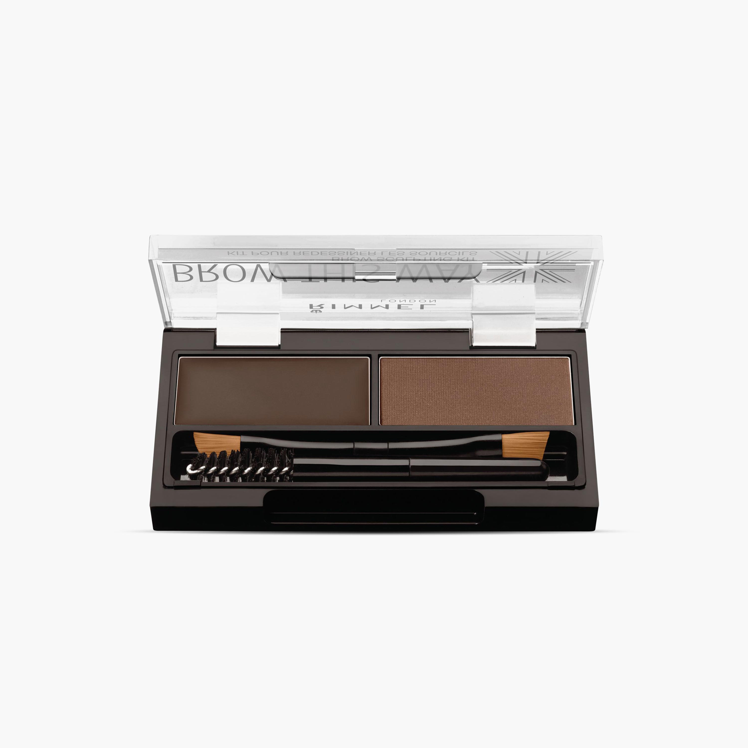 Rimmel London Brow This Way Eyebrow Sculpting Kit Dark Brown-beautyandpersonalcare-makeup-eyes-eyebrows-image-2