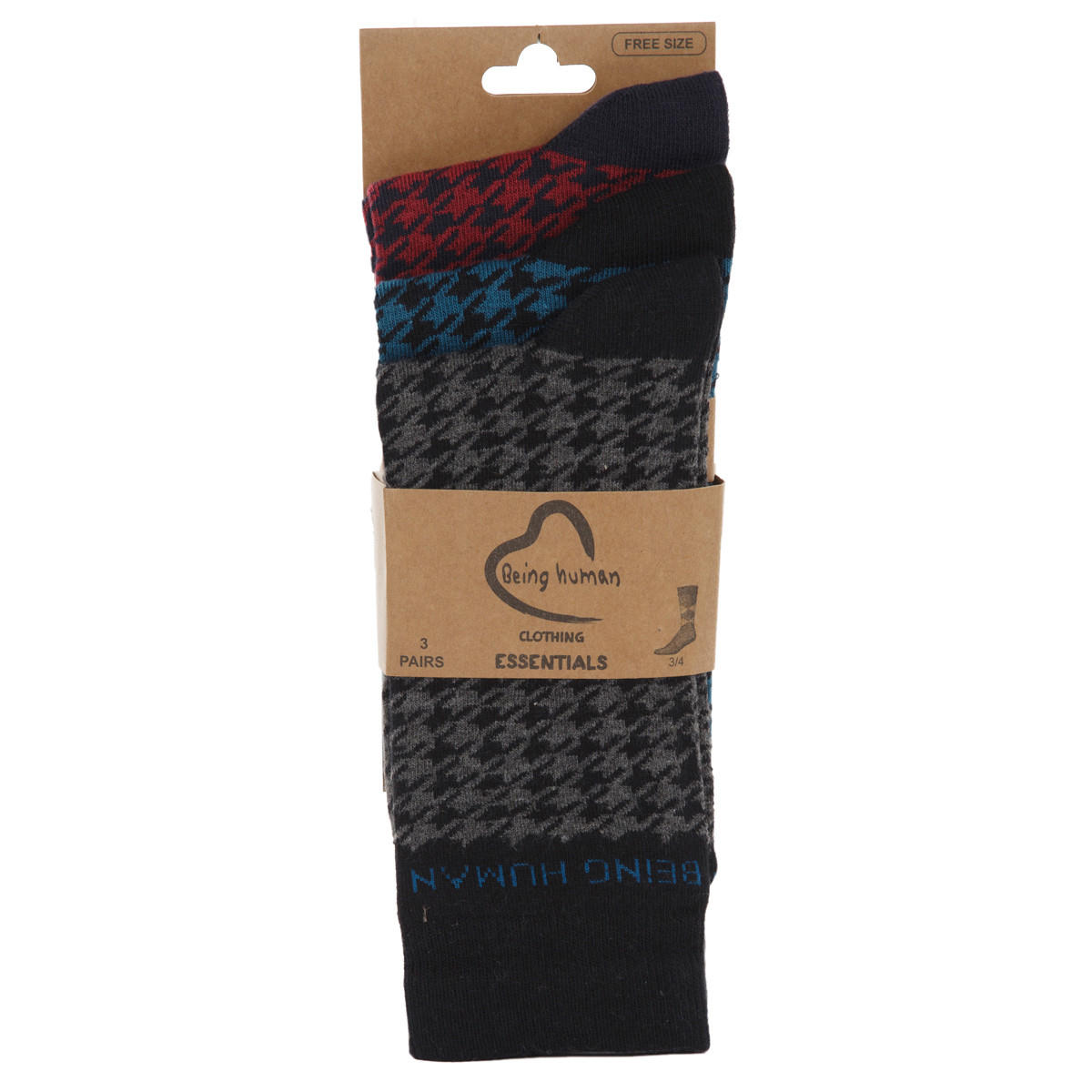Being Human Socks - Pack of 3-men-socks-image-1