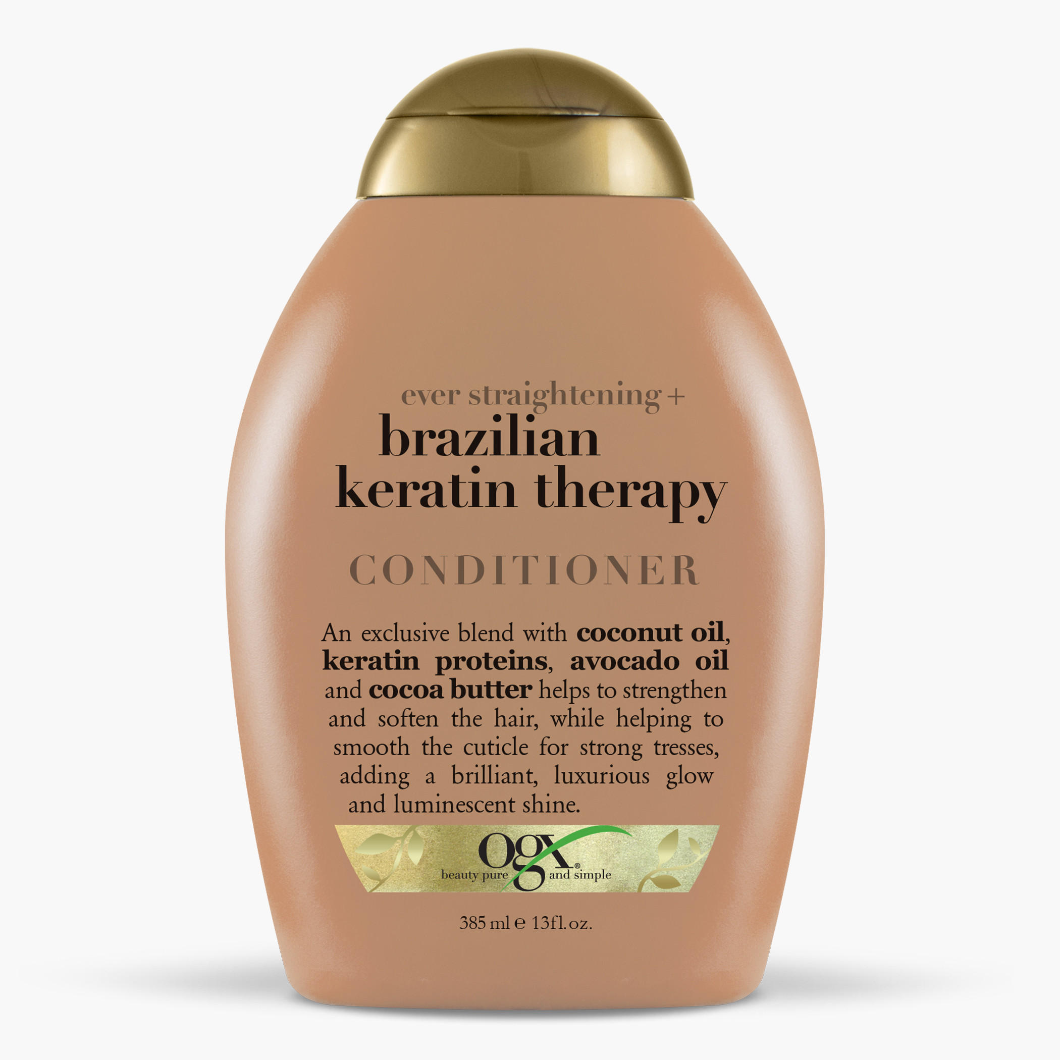 بلسم لعلاج الشعر التالف بالكيراتين البرازيلي من أوه جي أكس - 385 مل-beautyandpersonalcare-hair-haircare-conditioners-image-1
