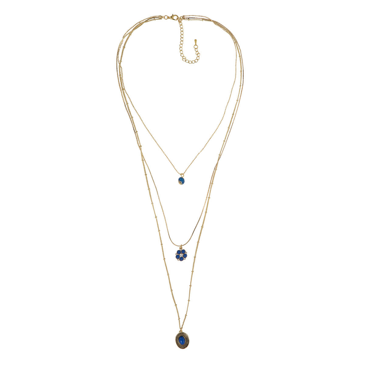 Multi-chain Charm Necklace-women-watchesandjewellery-jewellery-necklacesandpendants-image-1