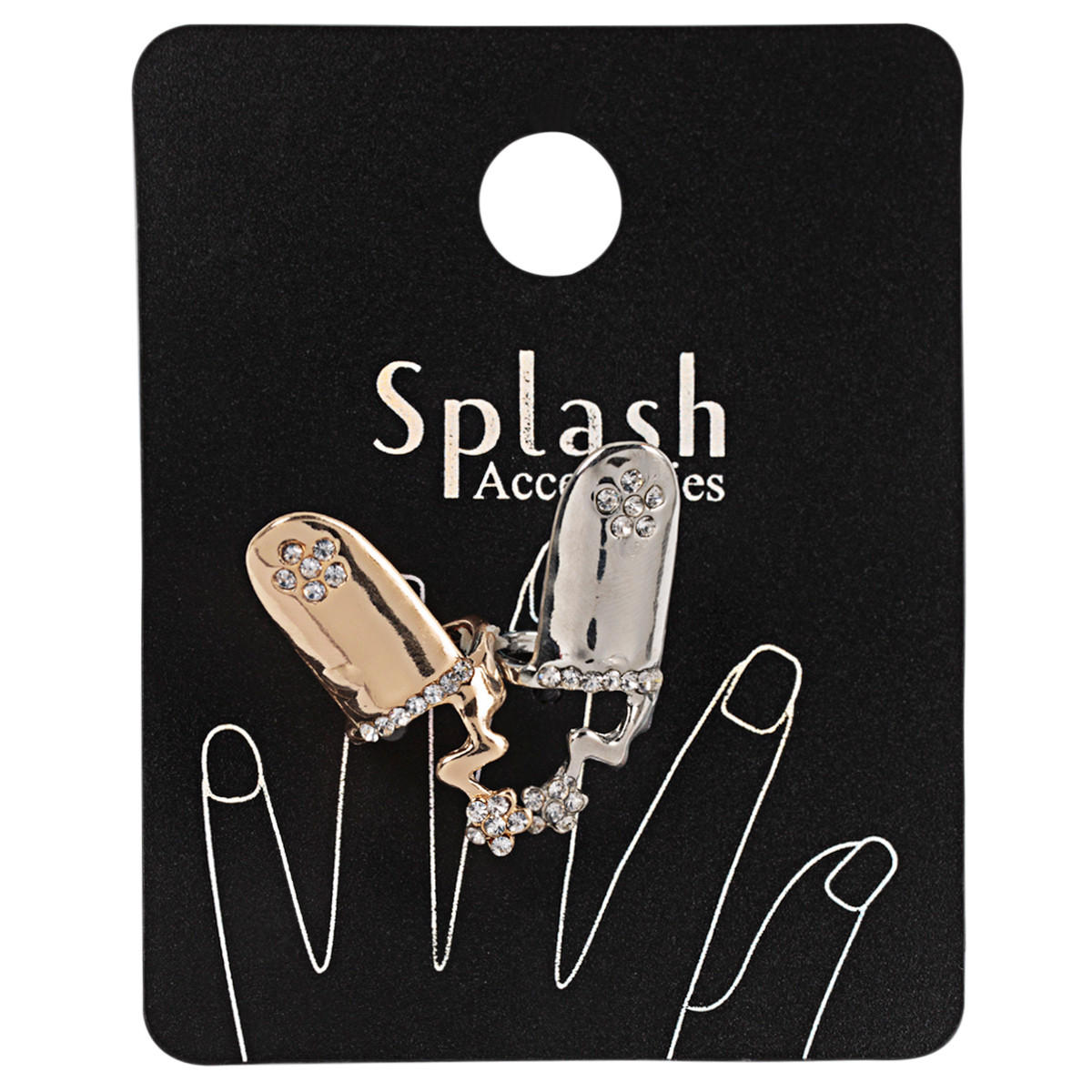 Studded Nail Rings - Set of 2-women-watchesandjewellery-jewellery-rings-image-3