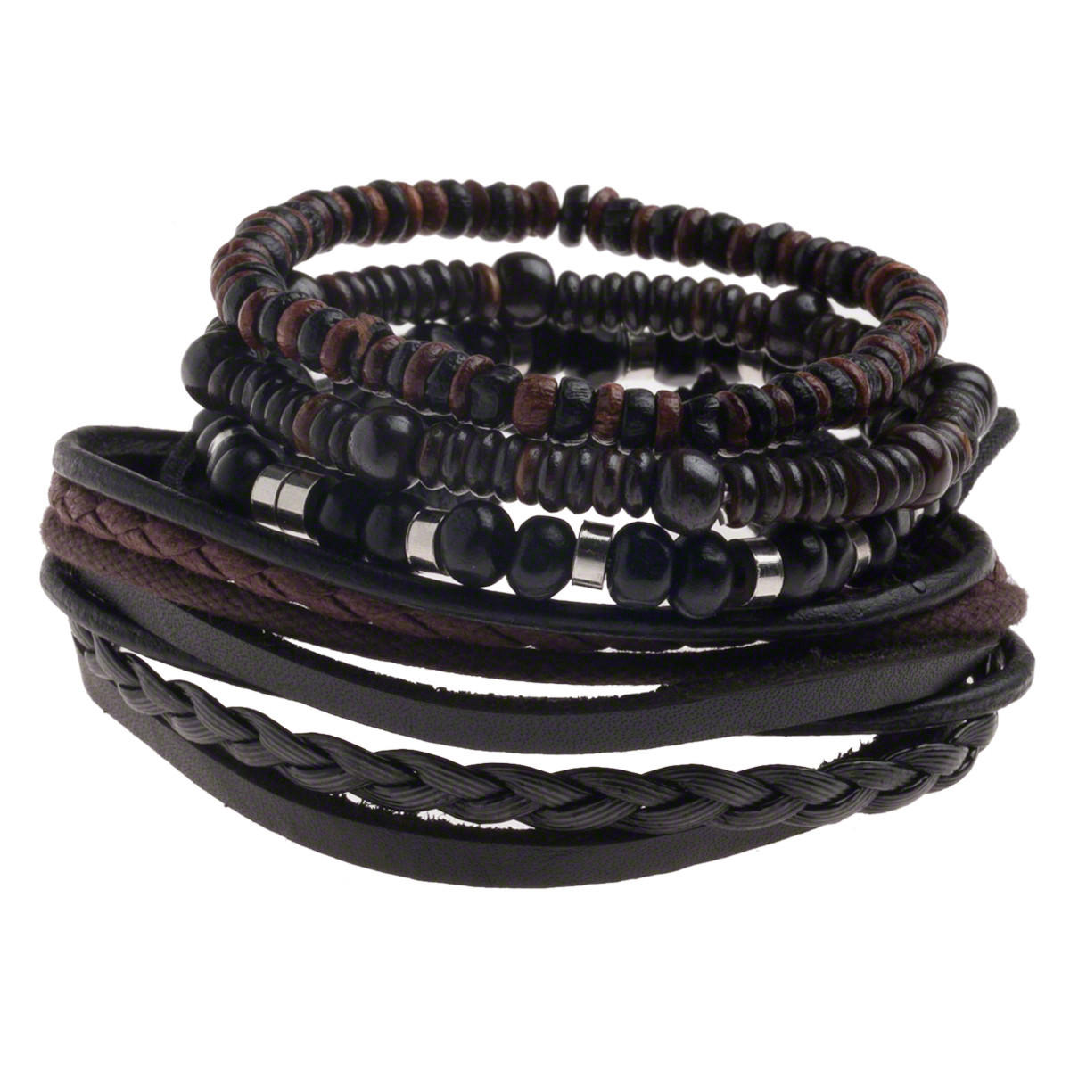 Leather Bracelet-men-watchesandjewellery-bracelets-image-1